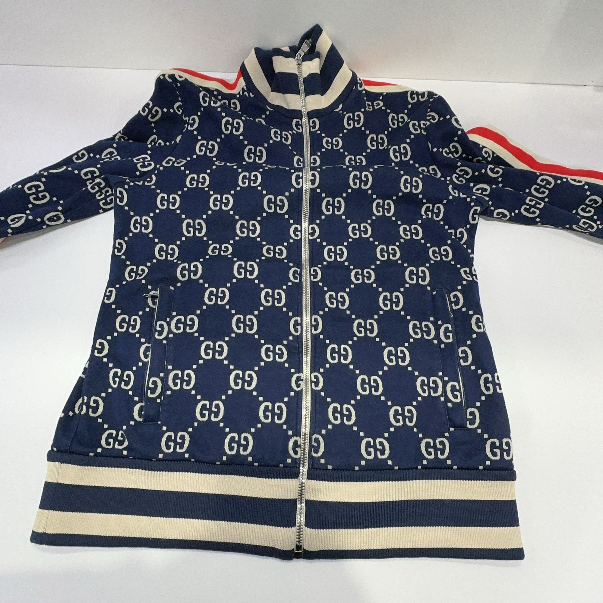 Gucci Gucci GG Monogram Jacquard Track Jacket Size M Size US M / EU 48-50 / 2 - 8 Thumbnail