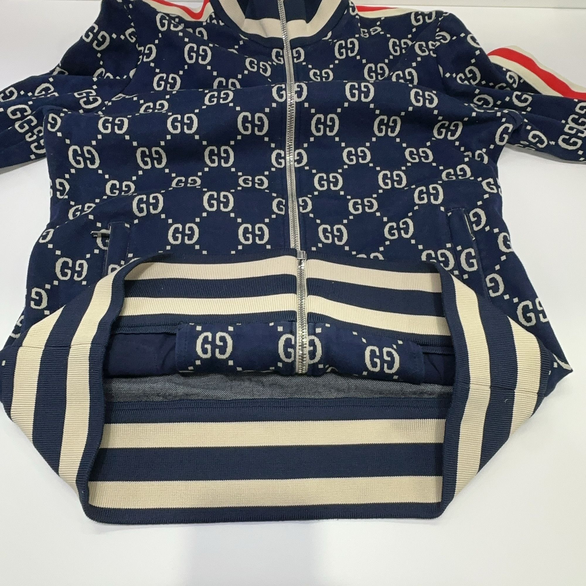 Gucci Gucci GG Monogram Jacquard Track Jacket Size M Size US M / EU 48-50 / 2 - 9 Thumbnail