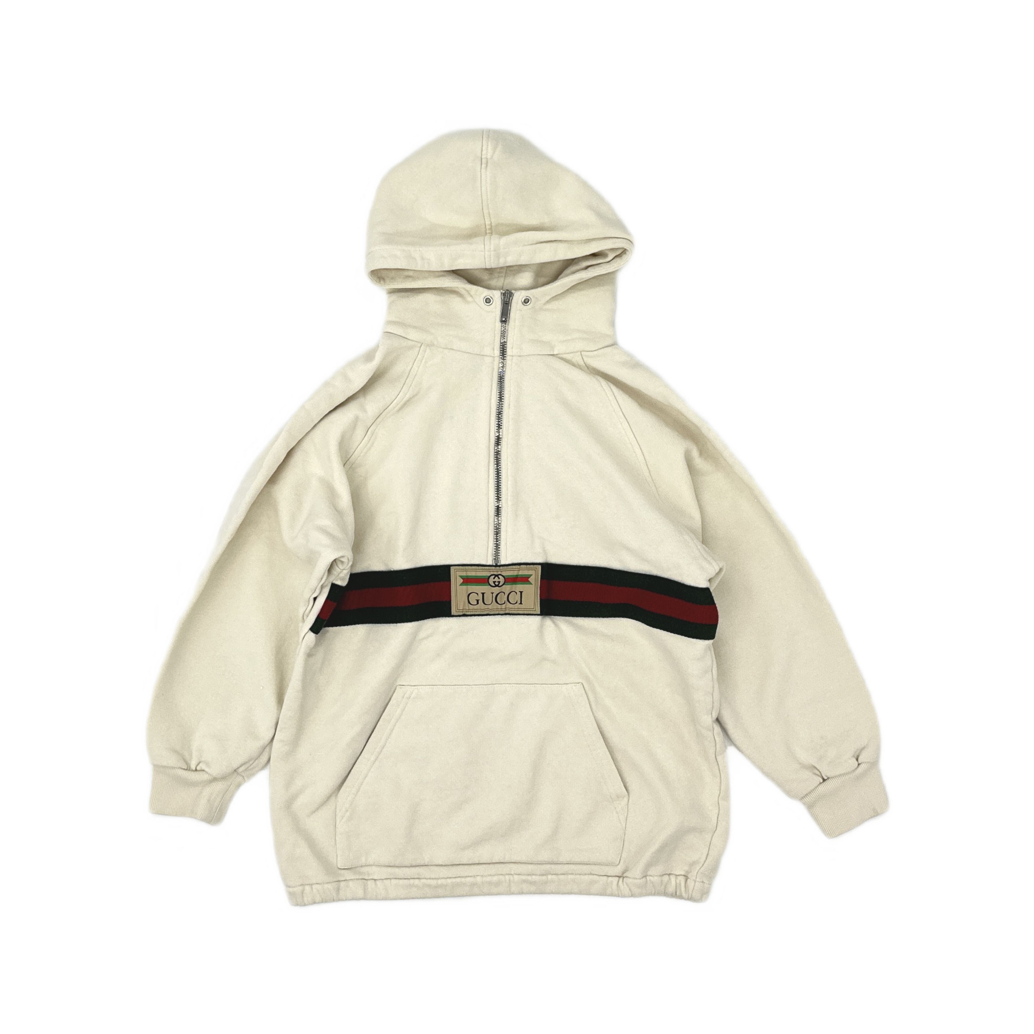 Gucci Gucci 1921 Logo Half-Zip Hoodie Size 10 Size US XXS / EU 40 - 2 Thumbnail