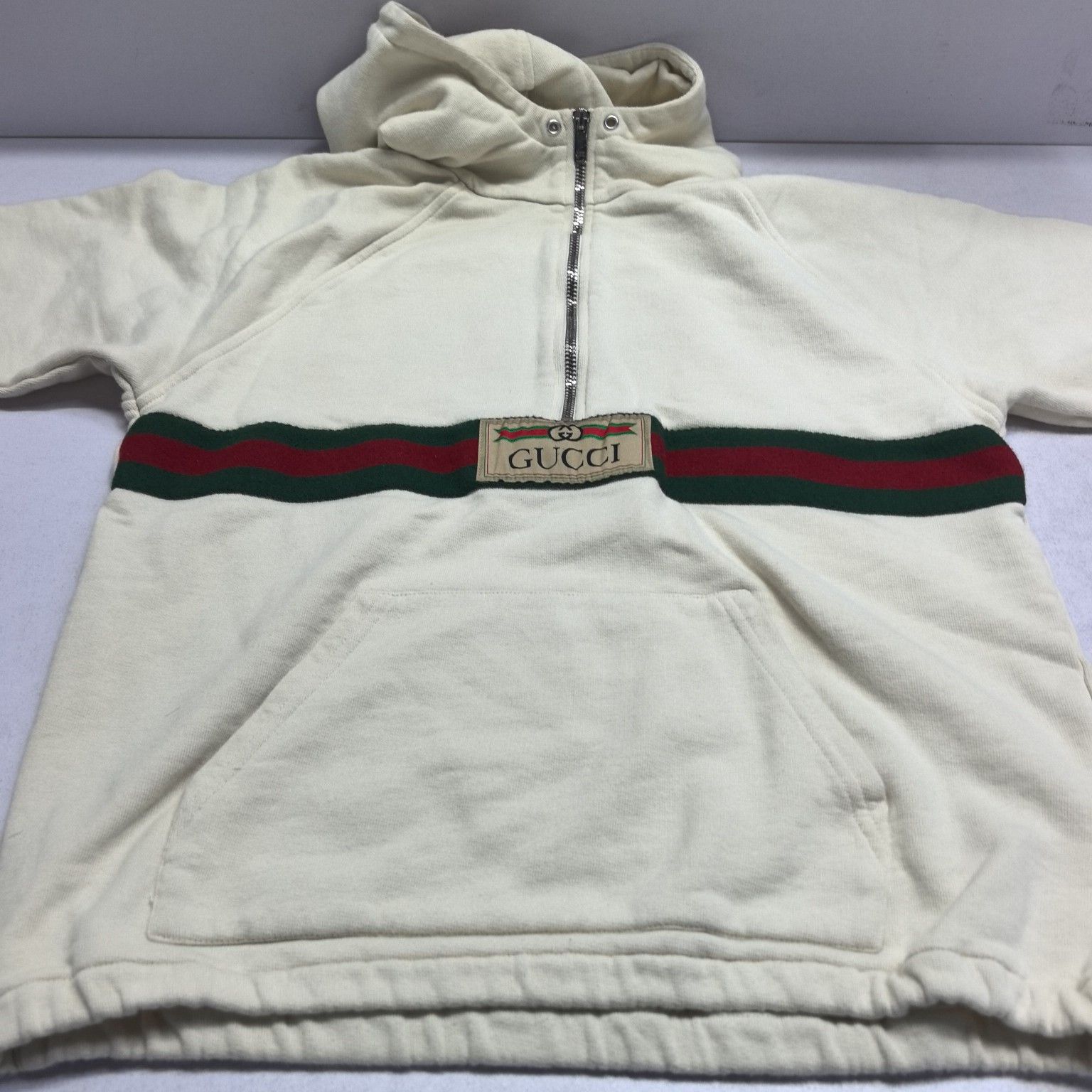 Gucci Gucci 1921 Logo Half-Zip Hoodie Size 10 Size US XXS / EU 40 - 13 Thumbnail