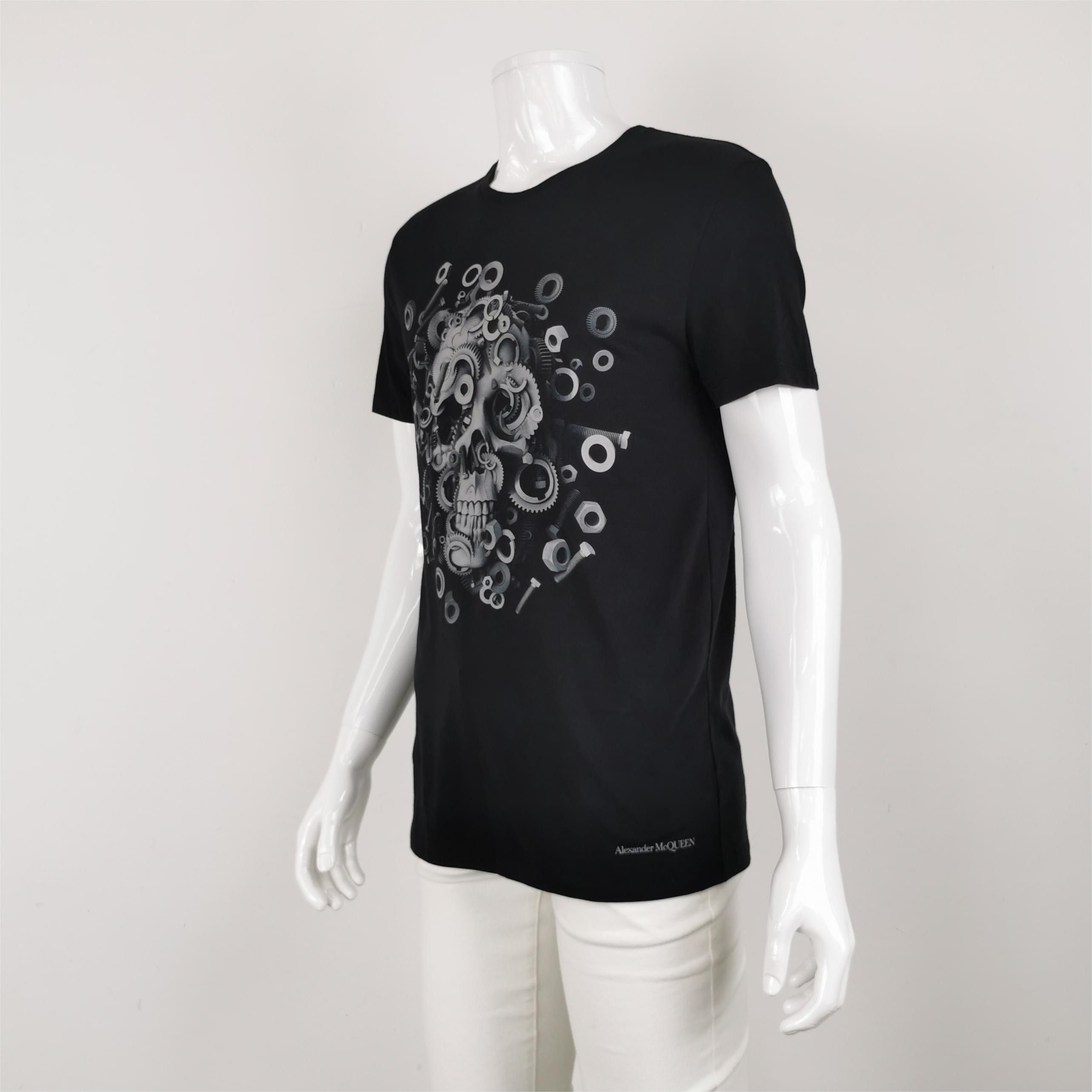 Alexander McQueen Alexander McQueen Men m Short Sleeve Shirts Size US M / EU 48-50 / 2 - 2 Thumbnail