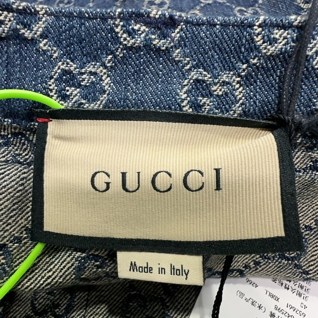 Gucci Gucci Logo Pattern Denim Shorts IT 40 Size 27" / US 4 / IT 40 - 3 Thumbnail