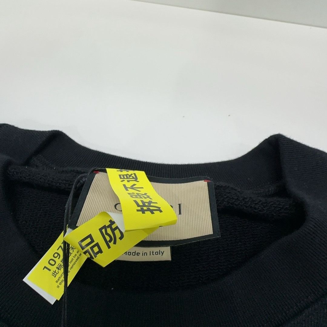 Gucci Gucci FW23 Logo Print Crewneck Sweatshirt Black L Size US L / EU 52-54 / 3 - 4 Thumbnail