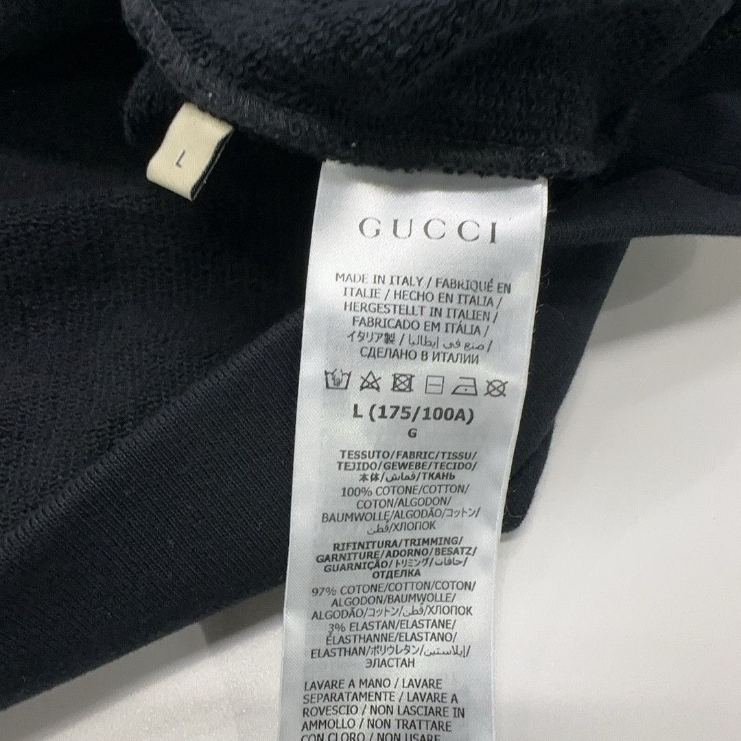 Gucci Gucci FW23 Logo Print Crewneck Sweatshirt Black L Size US L / EU 52-54 / 3 - 7 Thumbnail