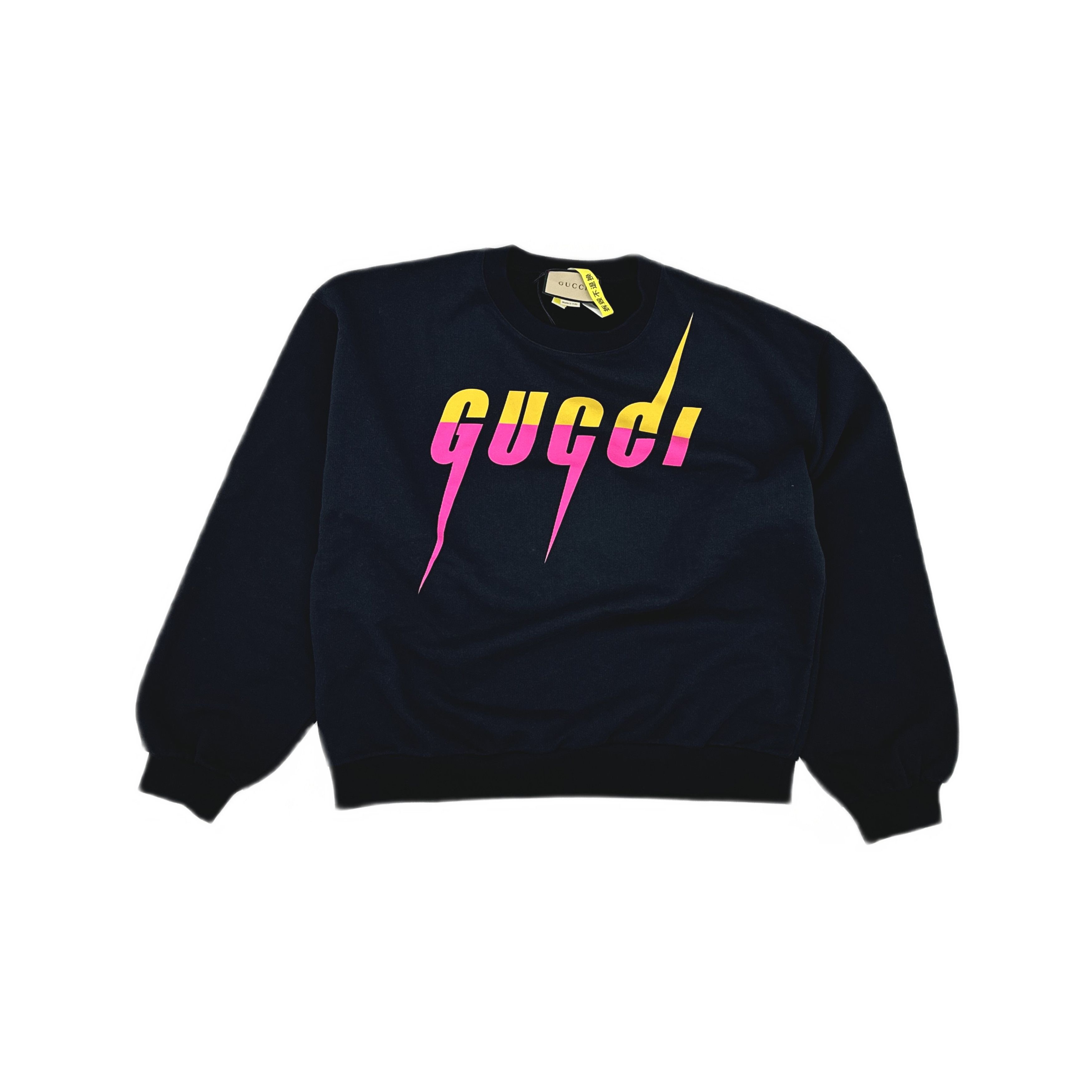 Gucci Gucci FW23 Logo Print Crewneck Sweatshirt Black L Size US L / EU 52-54 / 3 - 2 Thumbnail