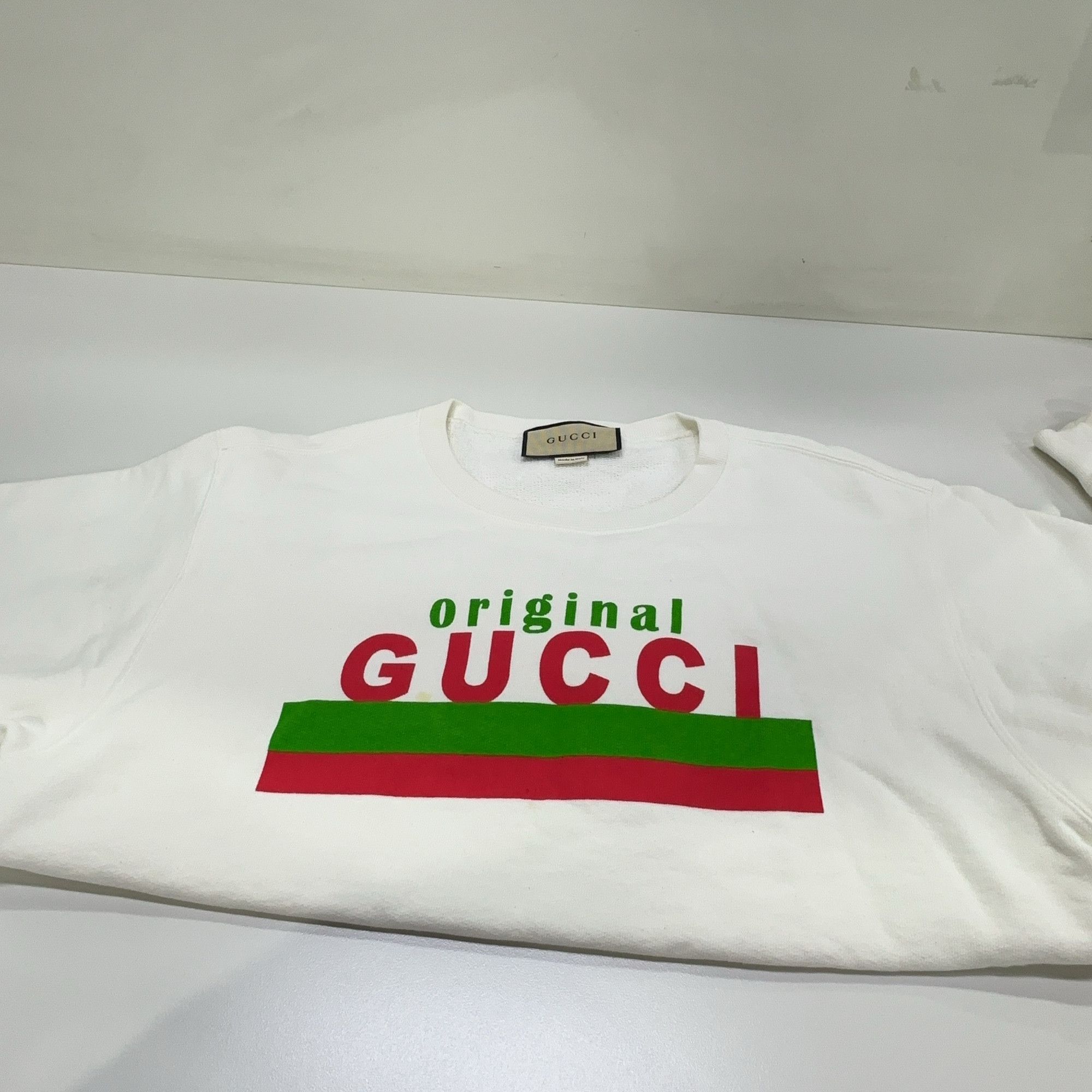Gucci Gucci Original Logo Print Sweatshirt XS Size US XS / EU 42 / 0 - 9 Thumbnail