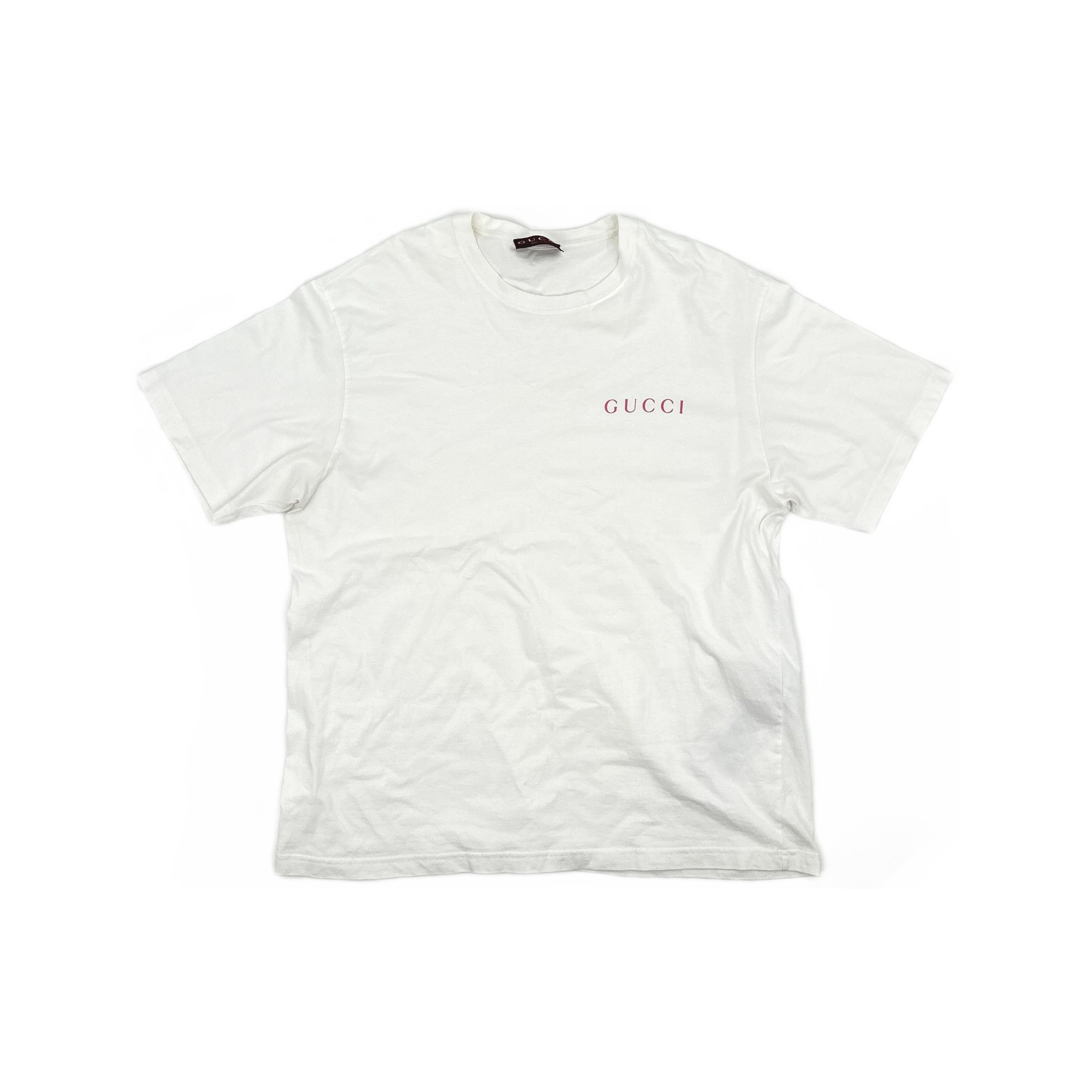 Gucci Gucci Logo Print Cotton T-Shirt XXXL Size US XXL / EU 58 / 5 - 2 Thumbnail