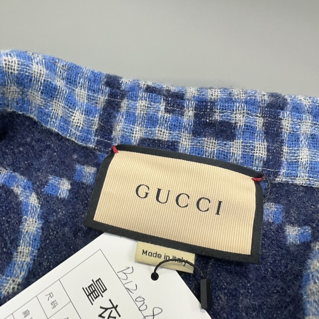 Gucci Gucci Wool GG Logo Button Up Shirt US M Size US M / EU 48-50 / 2 - 7 Thumbnail