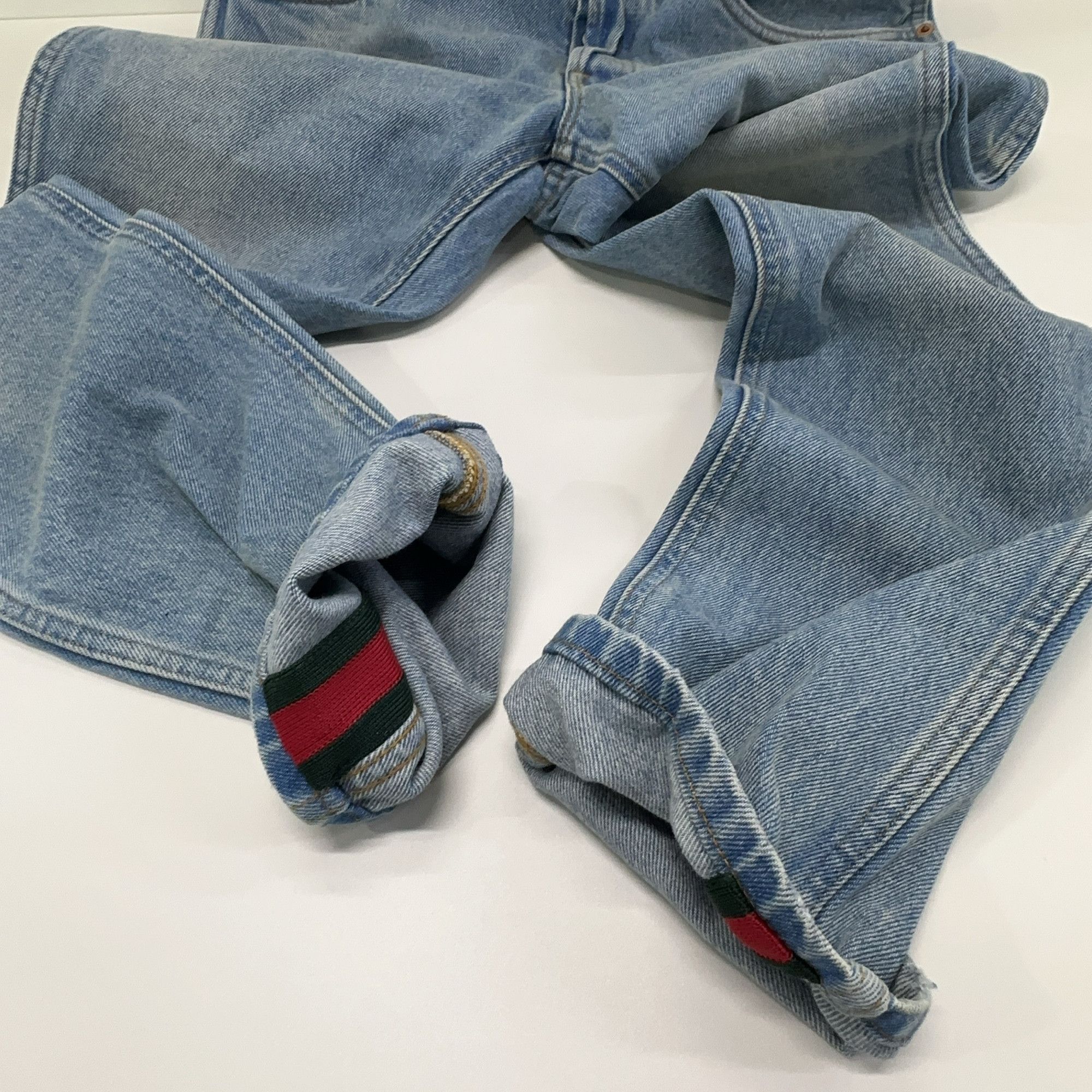 Gucci Gucci Web Stripe Cuff Jeans 30 Size US 30 / EU 46 - 10 Thumbnail