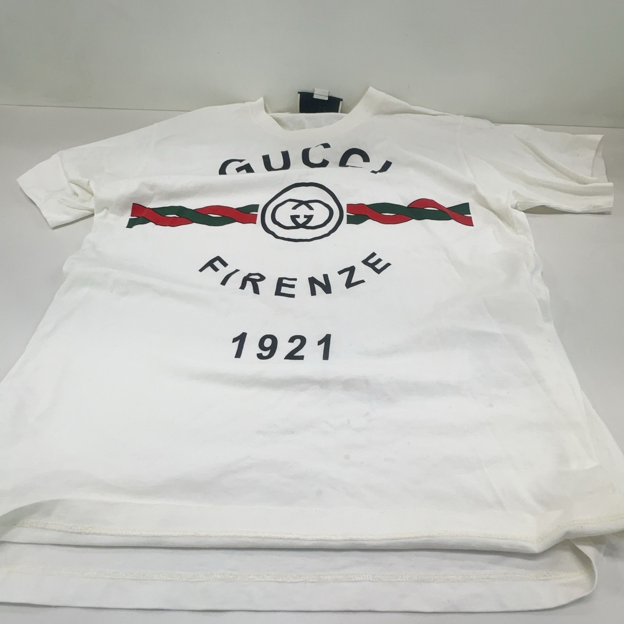 Gucci Gucci Logo Print Firenze 1921 T-Shirt Size S Size US S / EU 44-46 / 1 - 8 Thumbnail