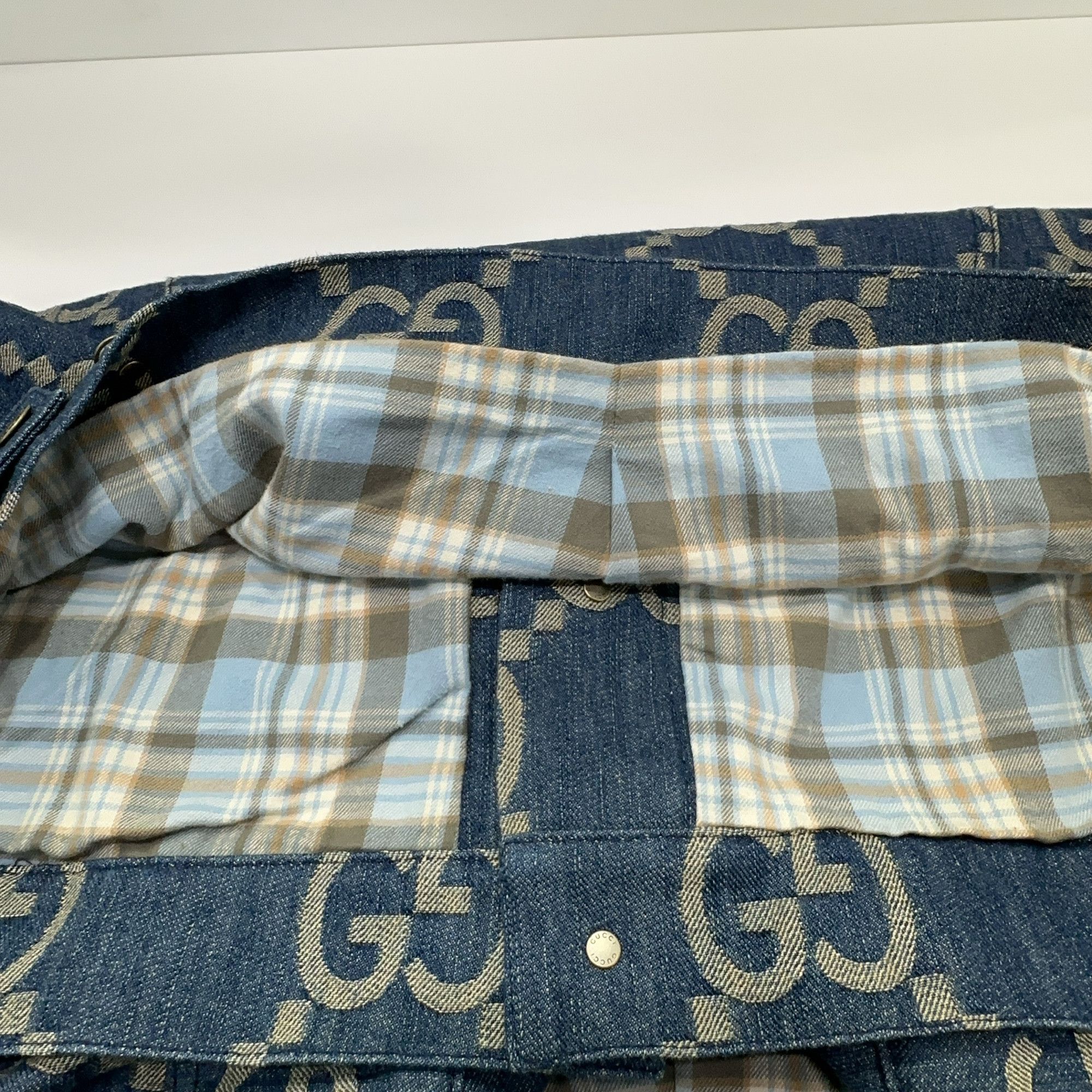 Gucci Gucci Monogram Pineapple Denim Jacket Size XL Size US XL / EU 56 / 4 - 10 Thumbnail