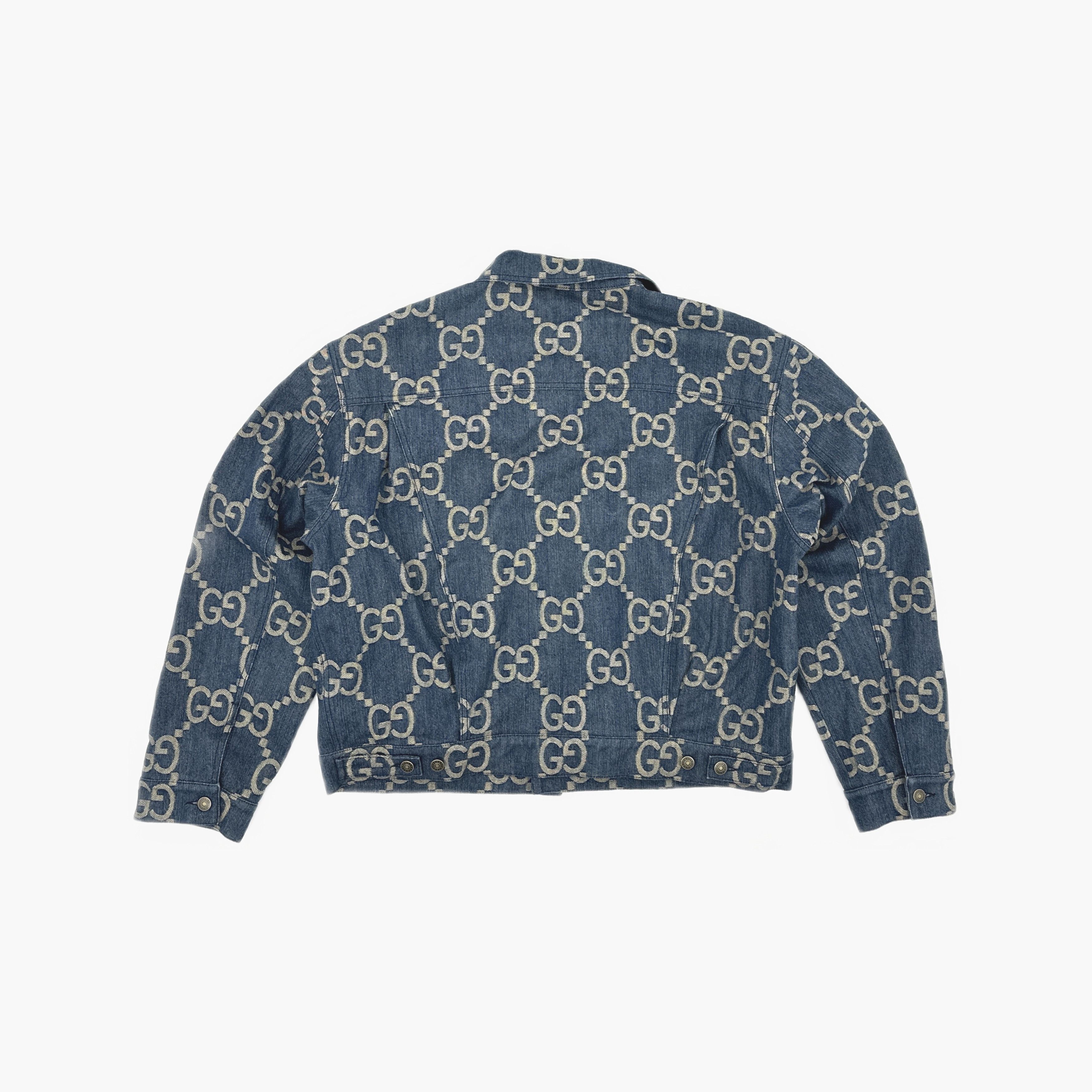 Gucci Gucci Monogram Pineapple Denim Jacket Size XL Size US XL / EU 56 / 4 - 3 Thumbnail