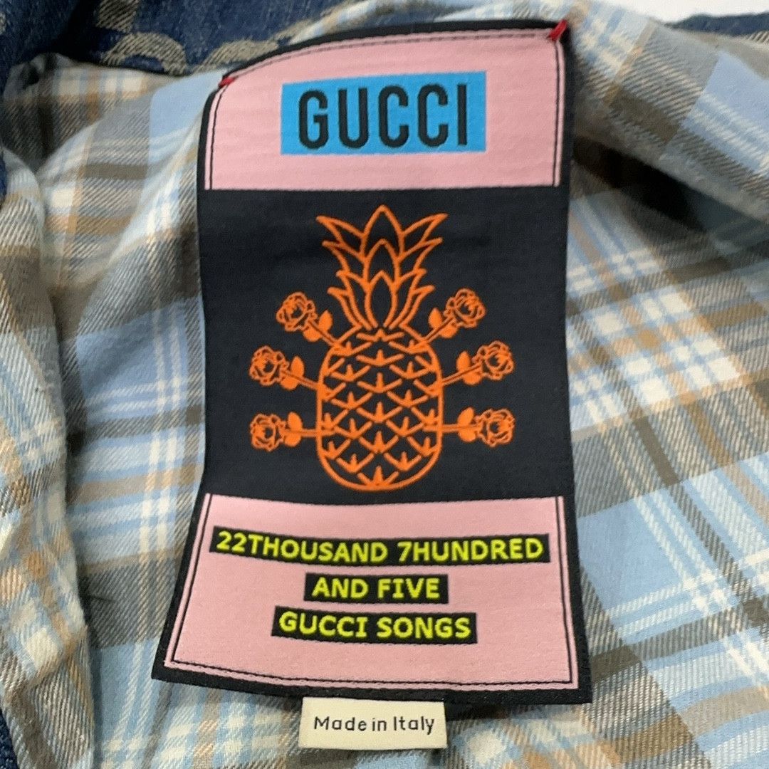 Gucci Gucci Monogram Pineapple Denim Jacket Size XL Size US XL / EU 56 / 4 - 6 Thumbnail
