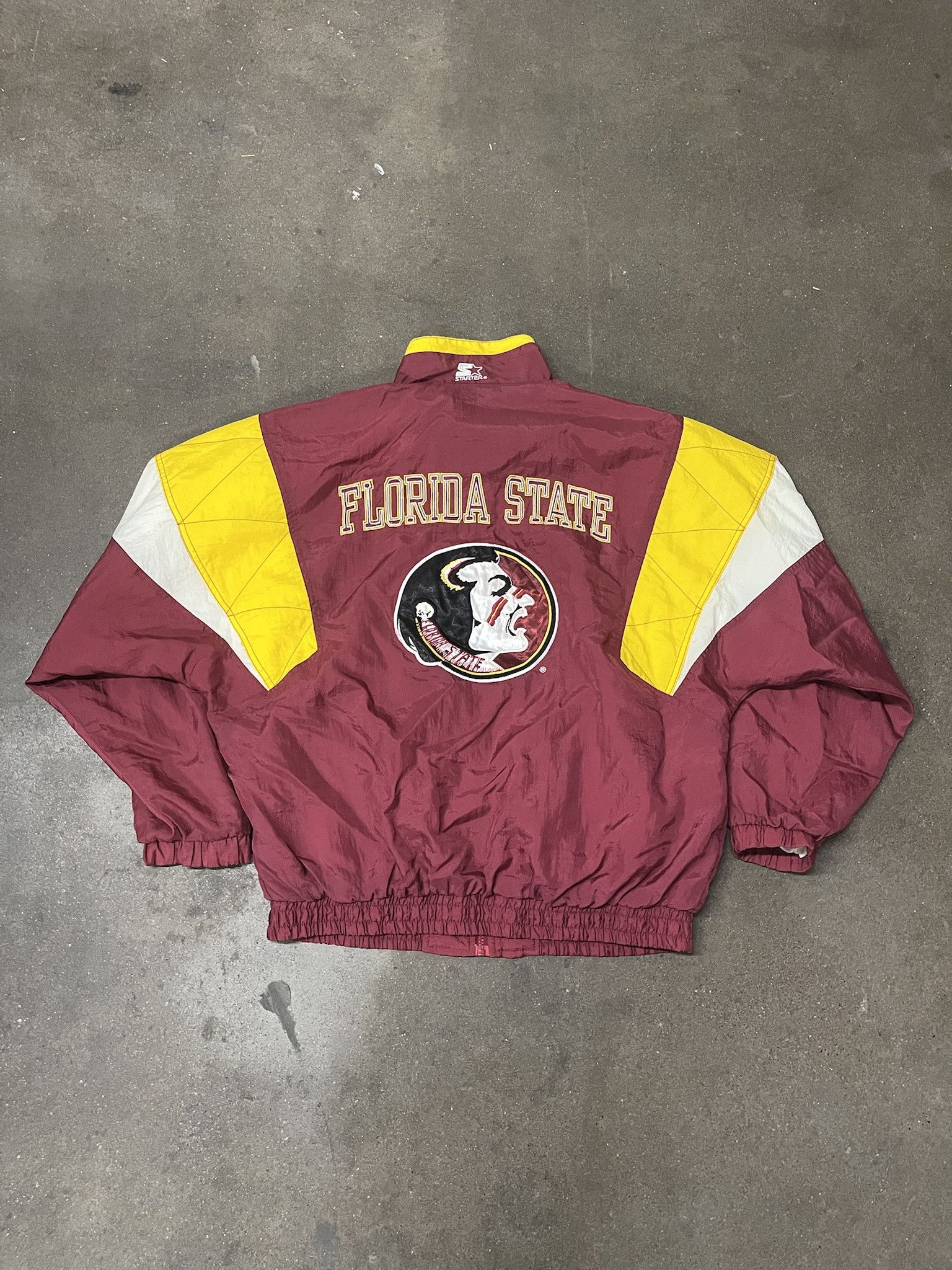 Starter × Vintage Vintage 1990s Starter Florida State Jacket Size XL Size US XL / EU 56 / 4 - 3 Thumbnail