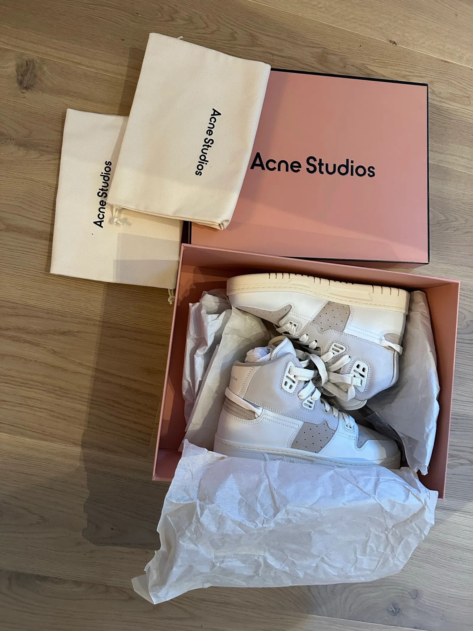 Acne Studios Acne Studios STHLM high ES Mix W Sneakers Size US 8 / IT 38 - 2 Thumbnail