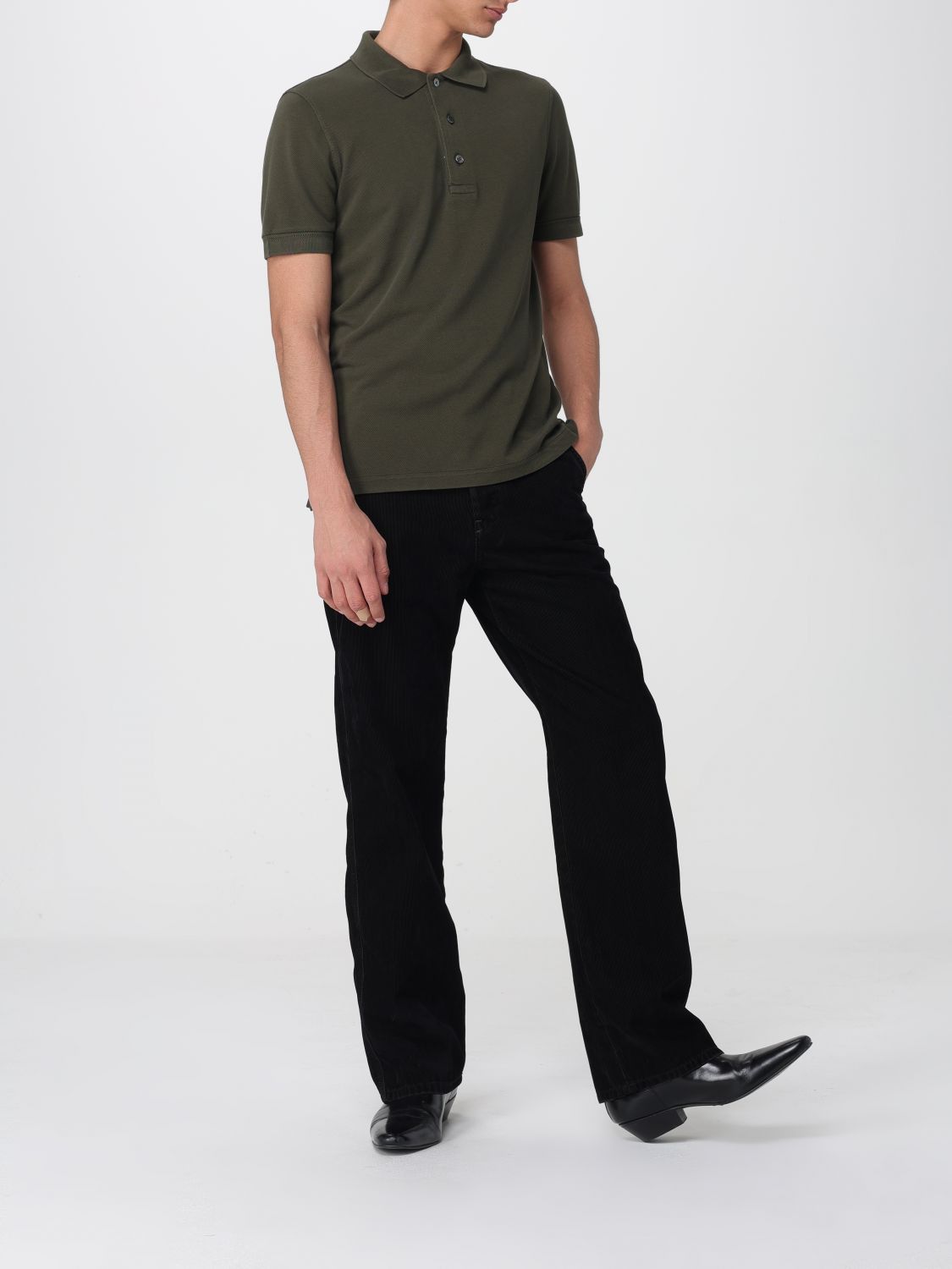 Tom Ford Tom Ford Polo Shirt Men Green Size US L / EU 52-54 / 3 - 2 Thumbnail