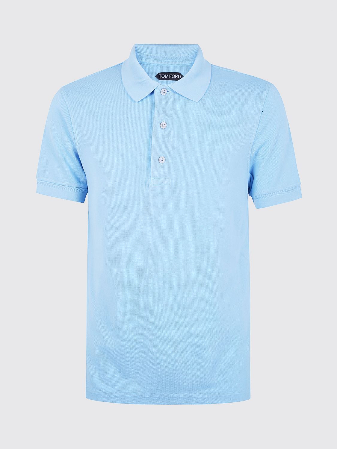 Tom Ford Tom Ford Polo Shirt Men Gnawed Blue Size US M / EU 48-50 / 2 - 2 Thumbnail