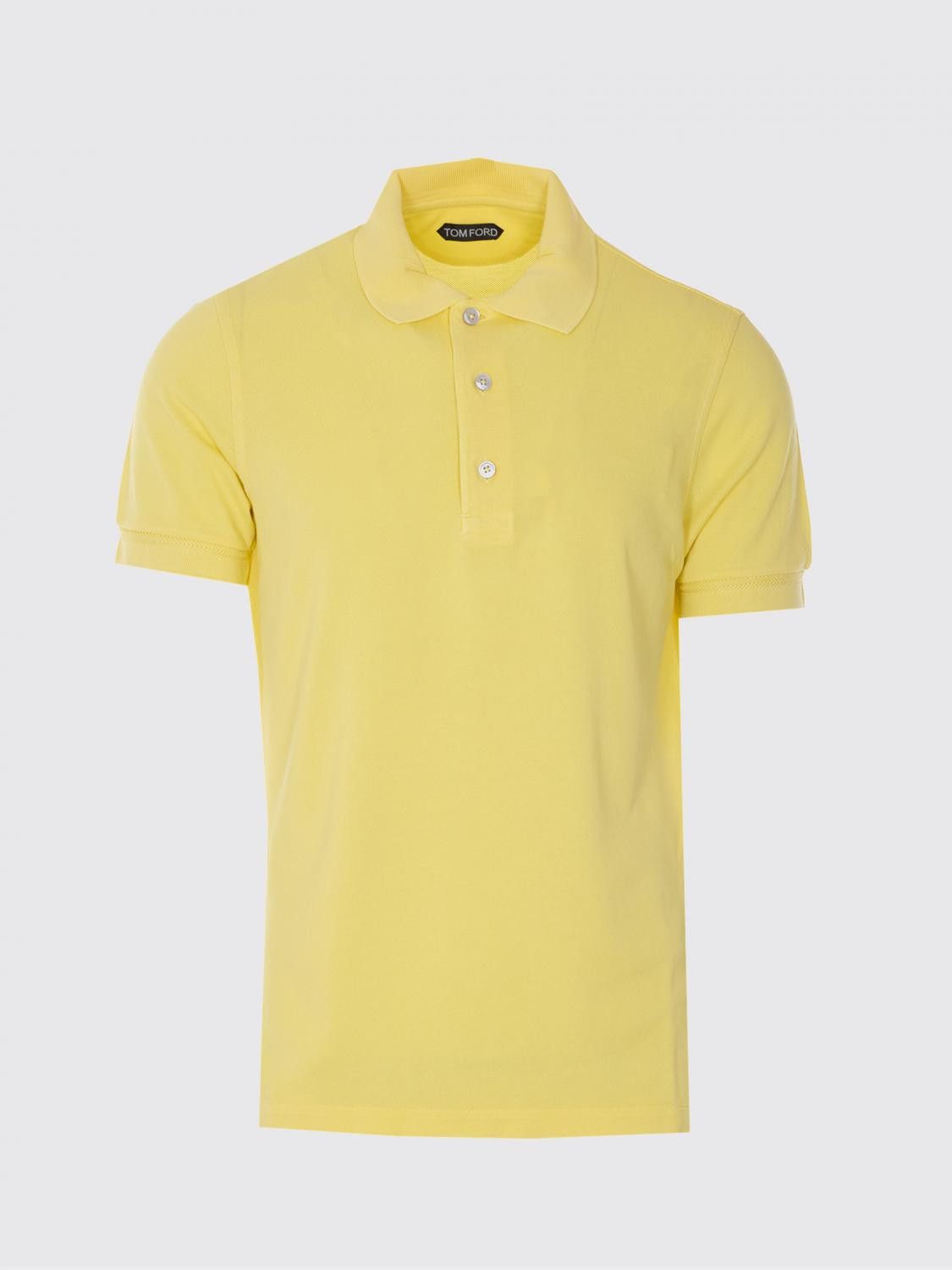 Tom Ford Tom Ford Polo Shirt Men Yellow Size US L / EU 52-54 / 3 - 2 Thumbnail