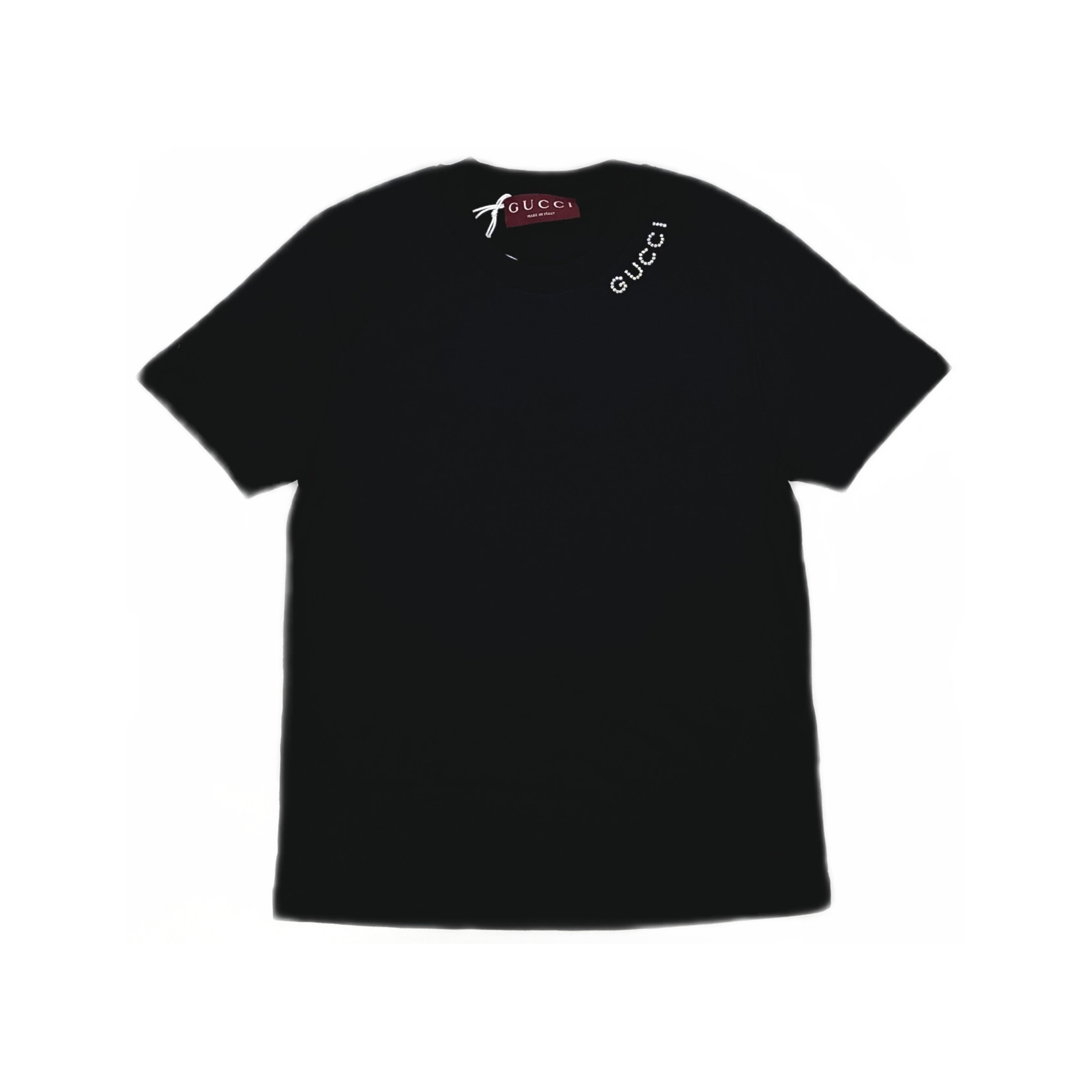 Gucci Gucci Crystal Logo Short Sleeve T-Shirt S Size S / US 4 / IT 40 - 2 Thumbnail