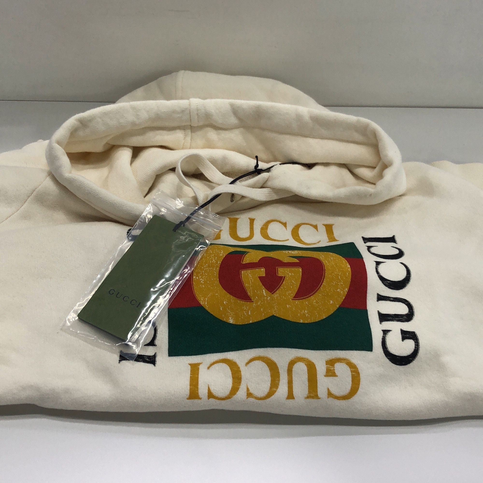 Gucci Gucci Logo Print Hoodie XXL Size US XXL / EU 58 / 5 - 8 Thumbnail