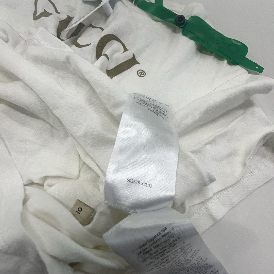 Gucci Gucci Web Stripe Logo T-Shirt Size 10 Size US XXS / EU 40 - 4 Thumbnail