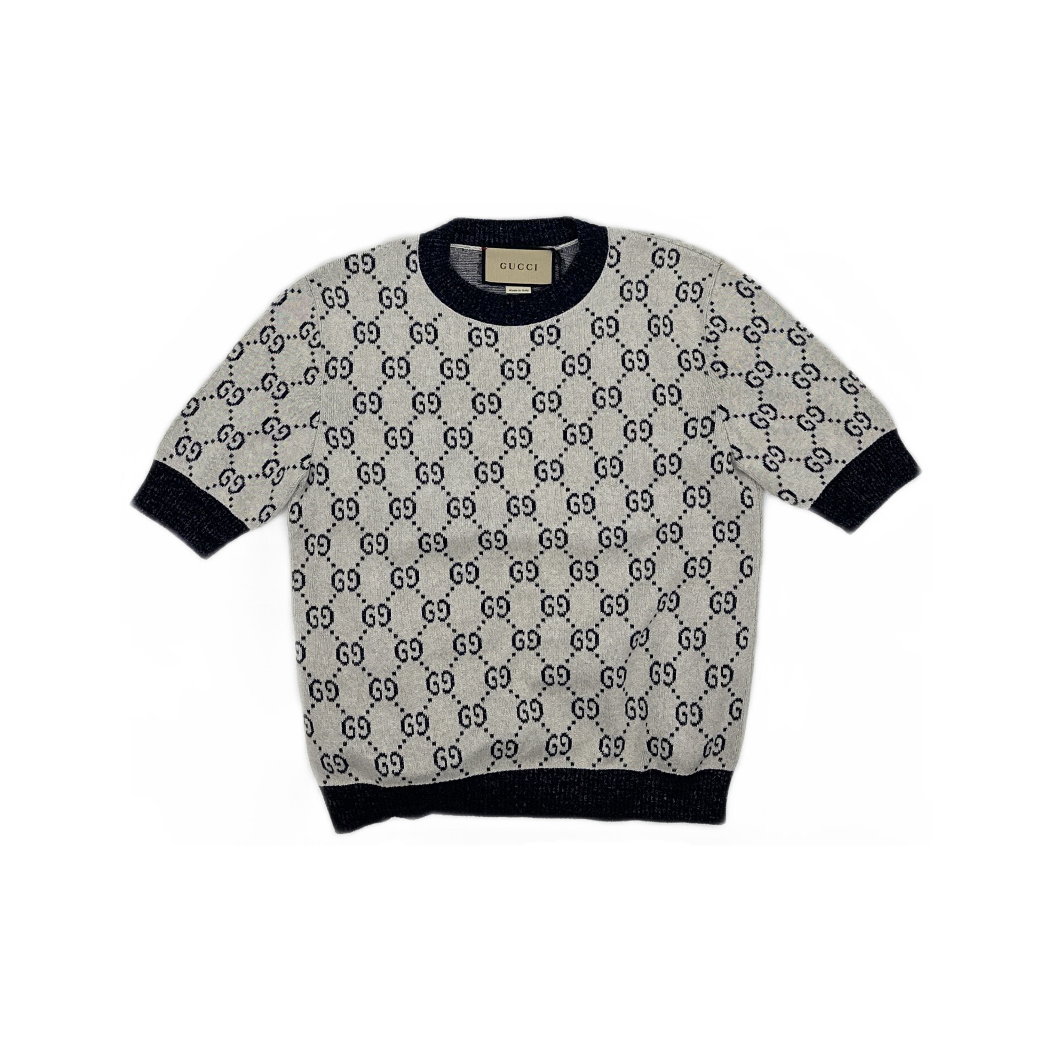 Gucci Gucci Logo Jacquard Lamé Knit Top Size S Size S / US 4 / IT 40 - 2 Thumbnail