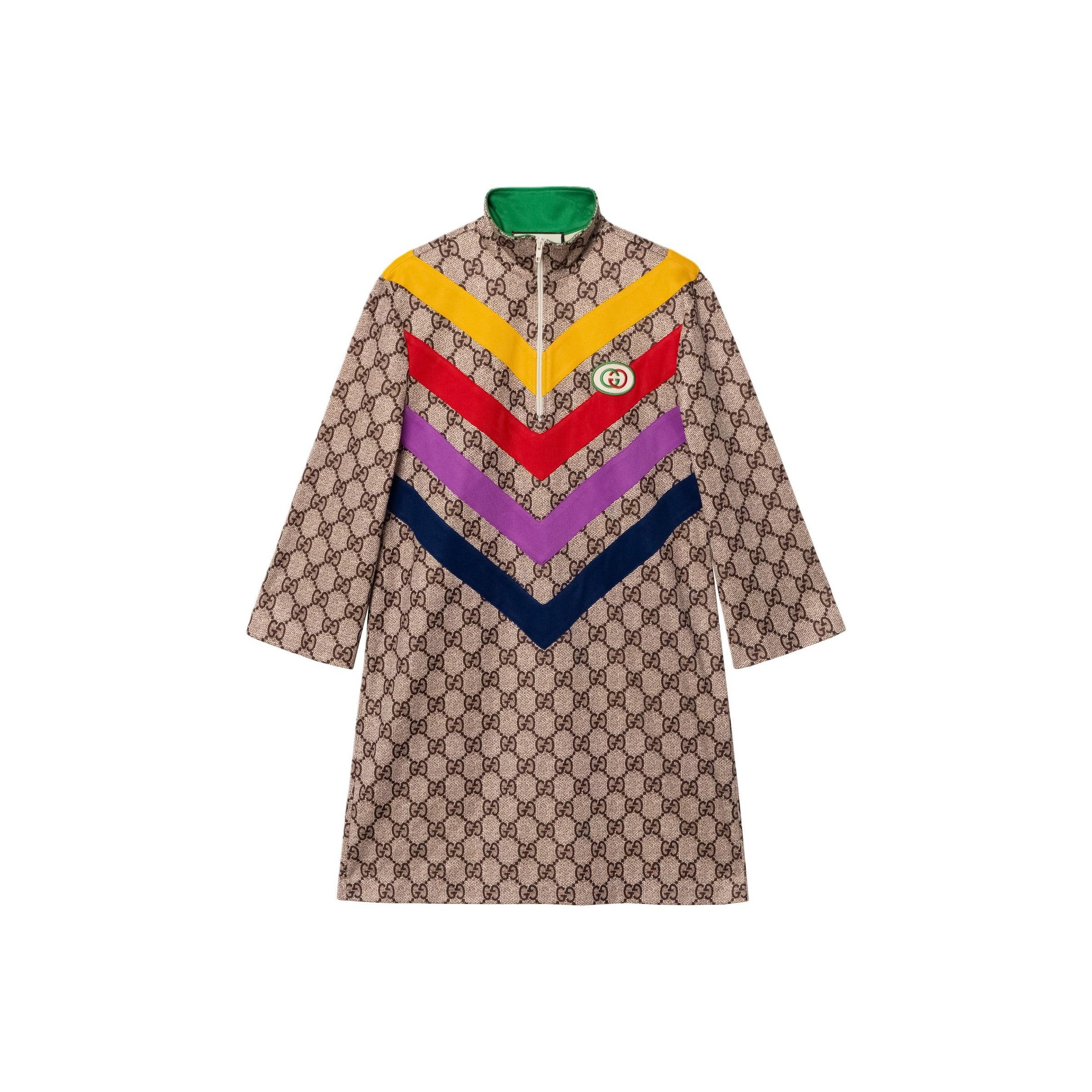 Gucci Gucci GG Monogram Chevron Stripe Dress Size M Size M / US 6-8 / IT 42-44 - 2 Thumbnail