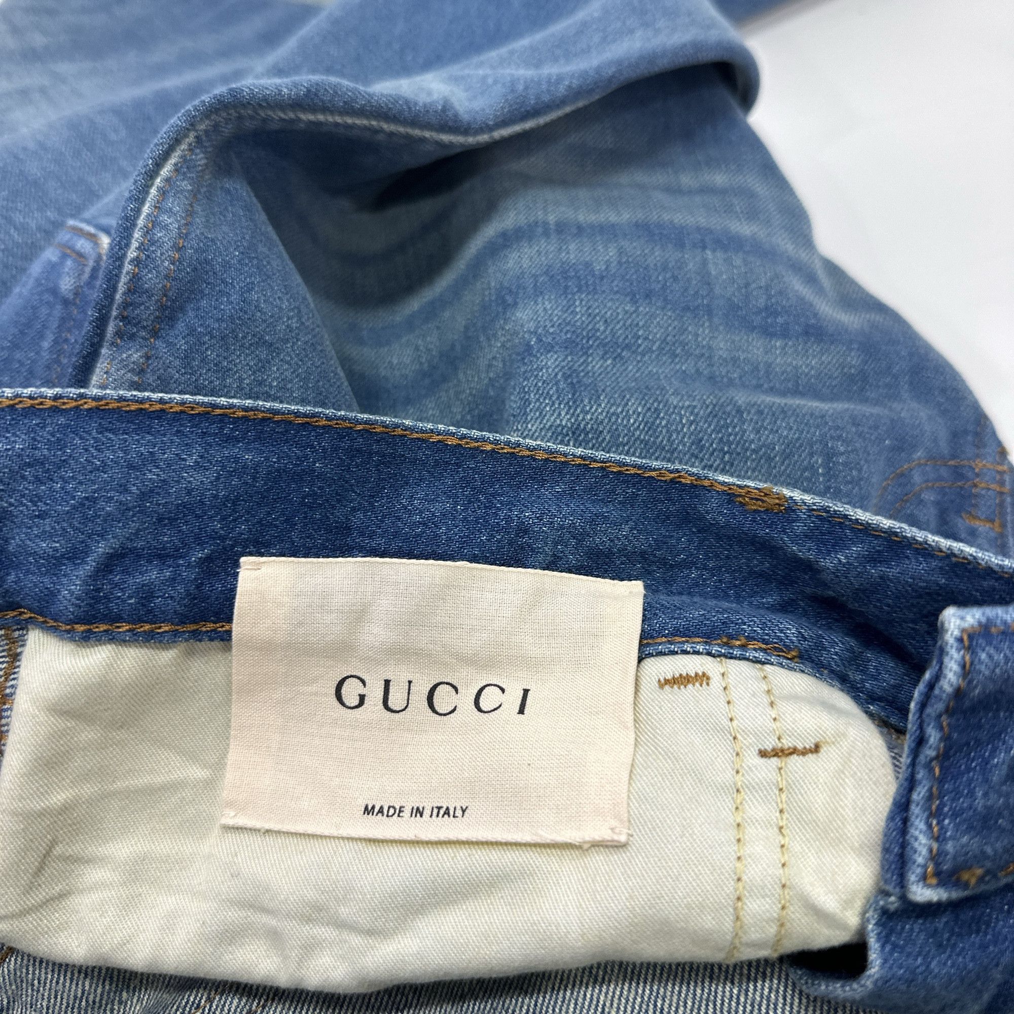 Gucci Gucci Tiger Patch Denim Jeans 33 Size US 33 - 4 Thumbnail