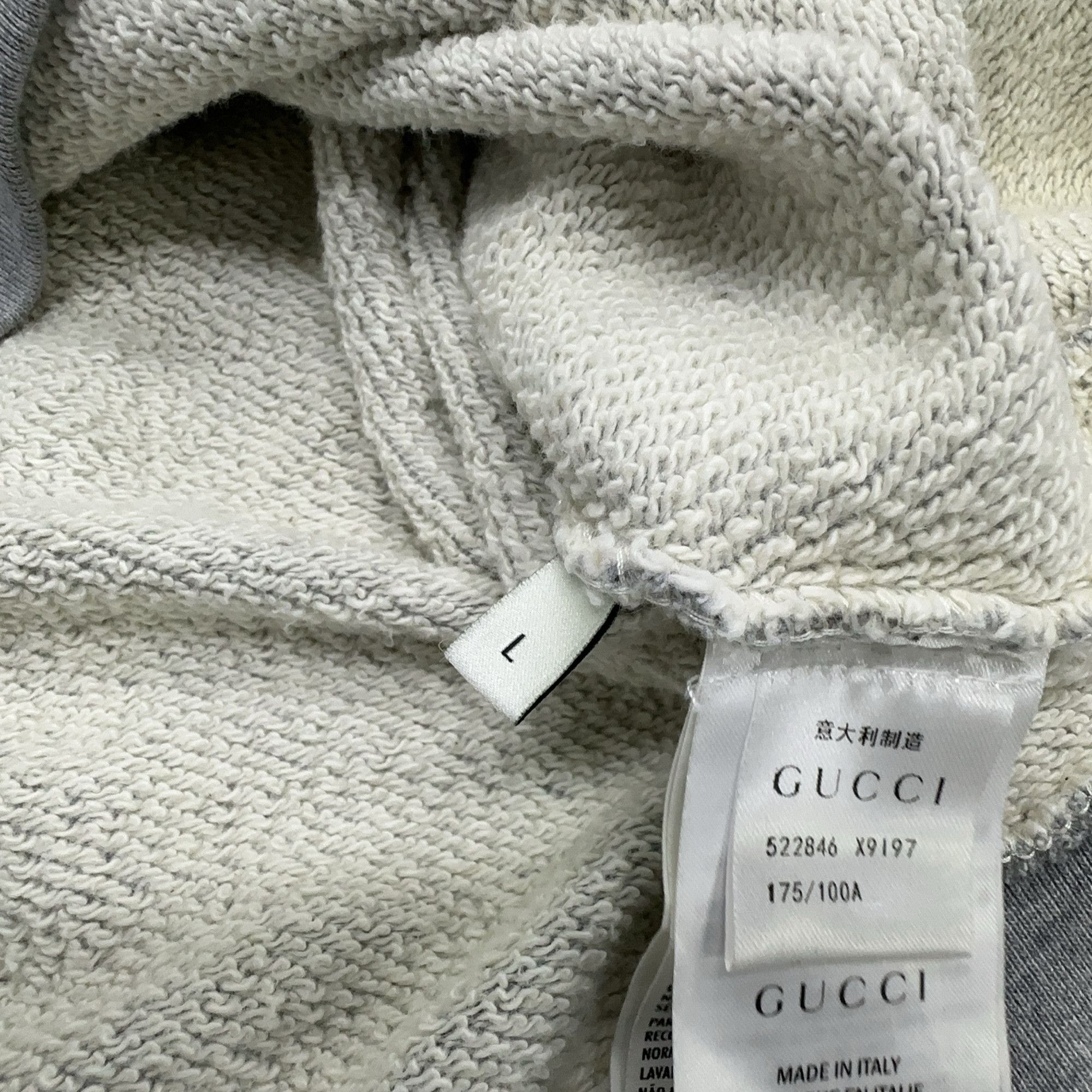 Gucci Gucci Side Logo Tape Sweatshirt Size L Size US L / EU 52-54 / 3 - 6 Thumbnail