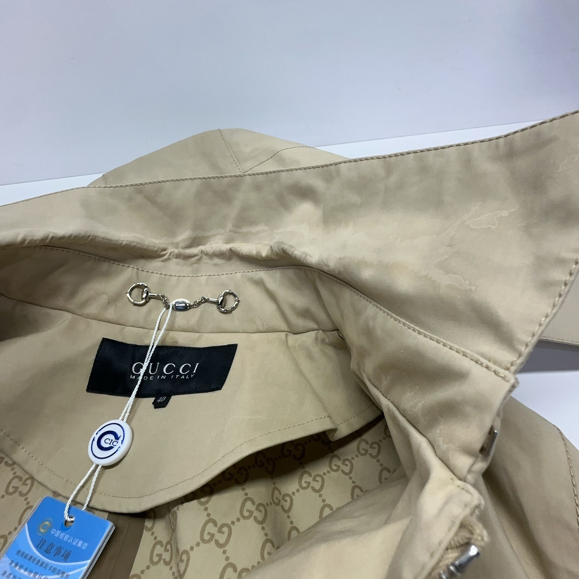 Gucci Gucci Hooded GG Monogram Lining Jacket Size 40 Size US XXS / EU 40 - 6 Thumbnail