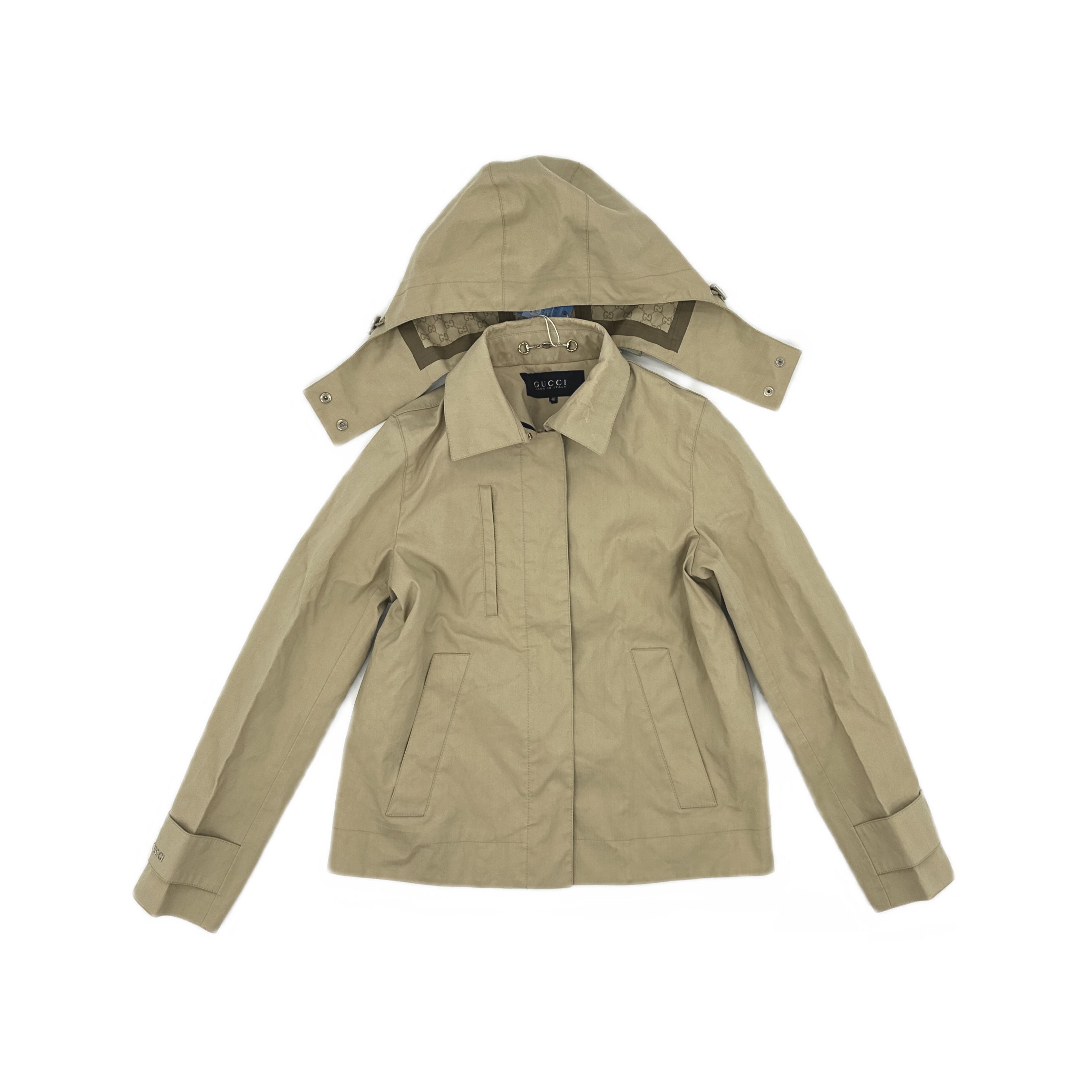 Gucci Gucci Hooded GG Monogram Lining Jacket Size 40 Size US XXS / EU 40 - 2 Thumbnail