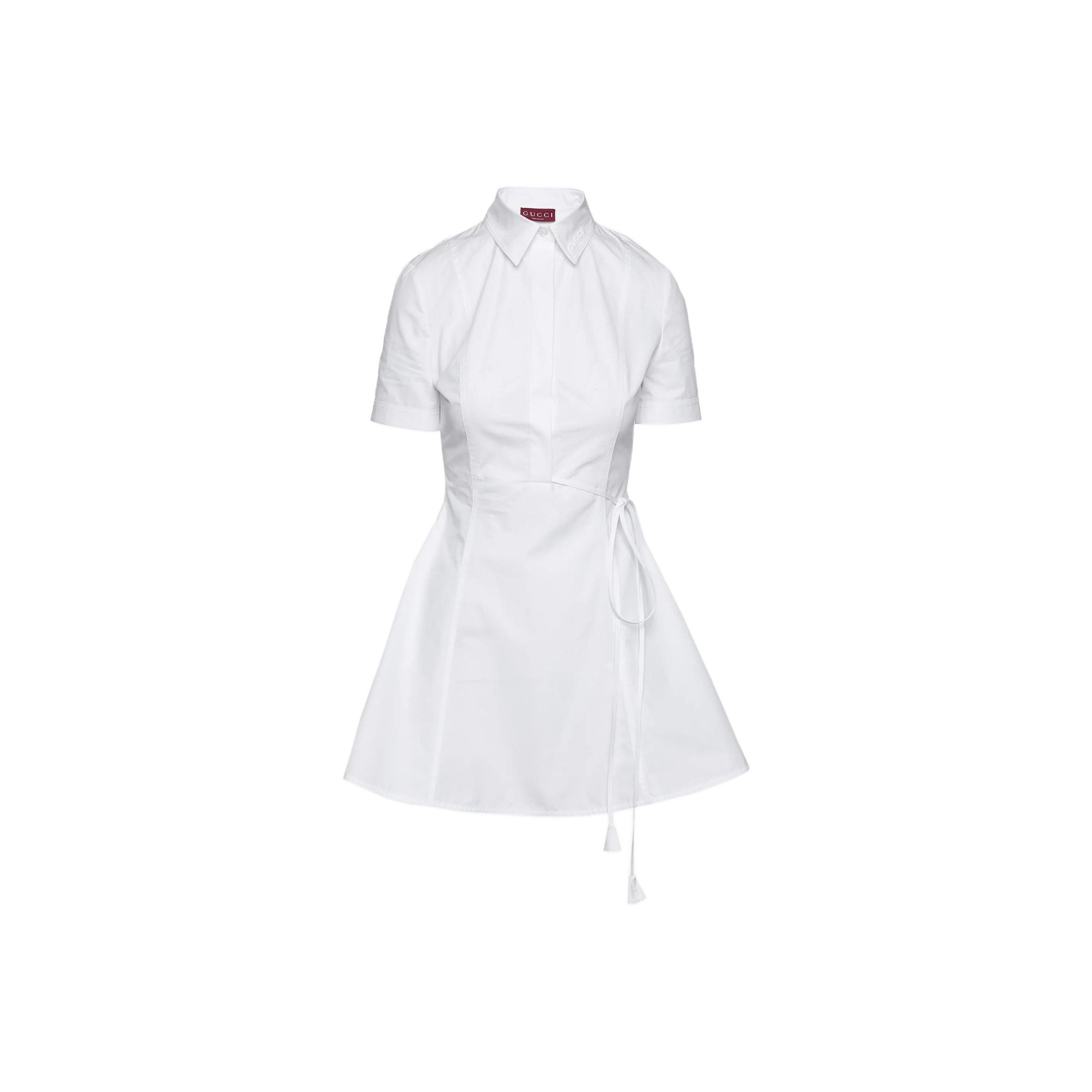 Gucci Gucci White Cotton Poplin Shirt Dress 38 Size XS / US 0-2 / IT 36-38 - 2 Thumbnail