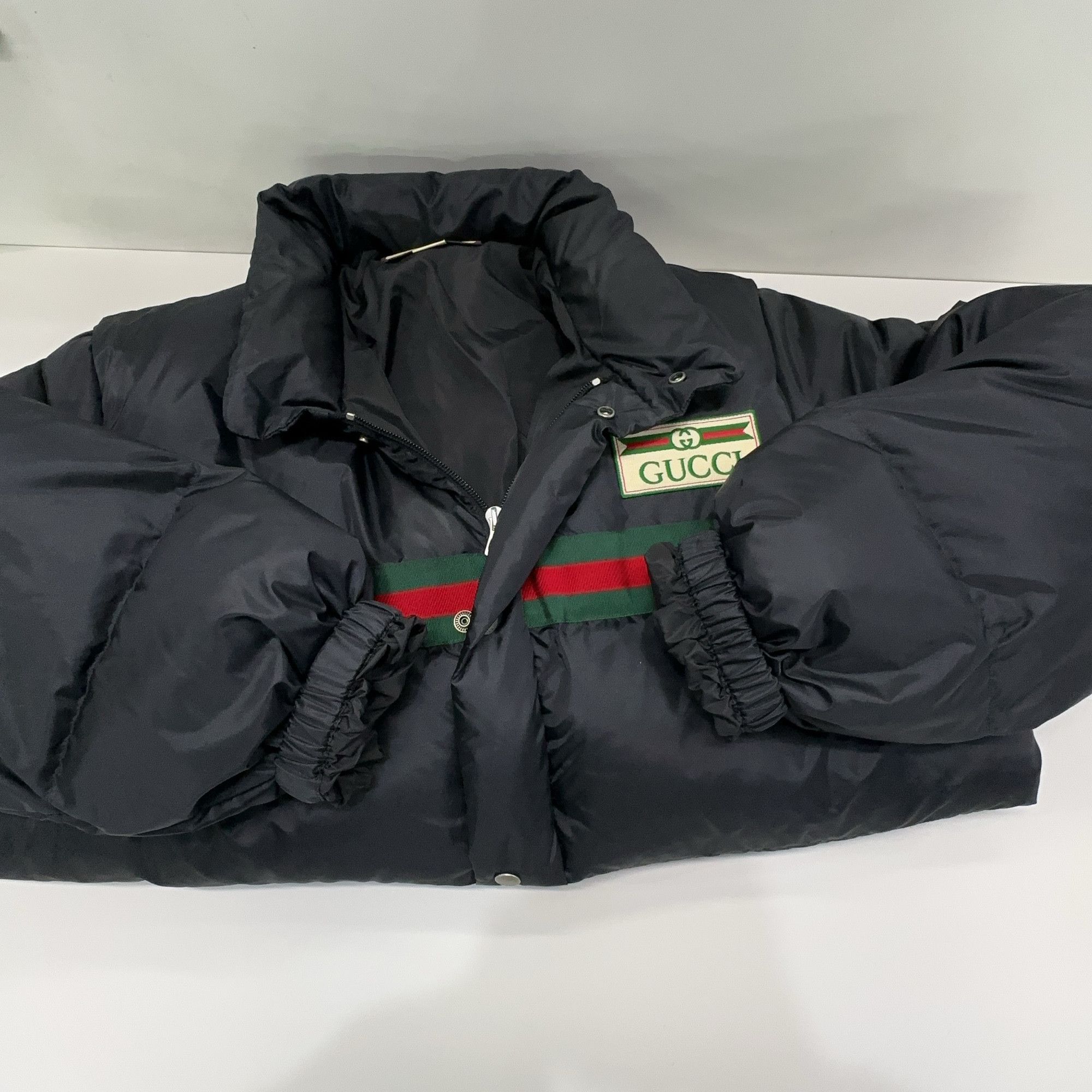 Gucci Gucci Web Stripe Logo Puffer Jacket US M Size US M / EU 48-50 / 2 - 7 Thumbnail