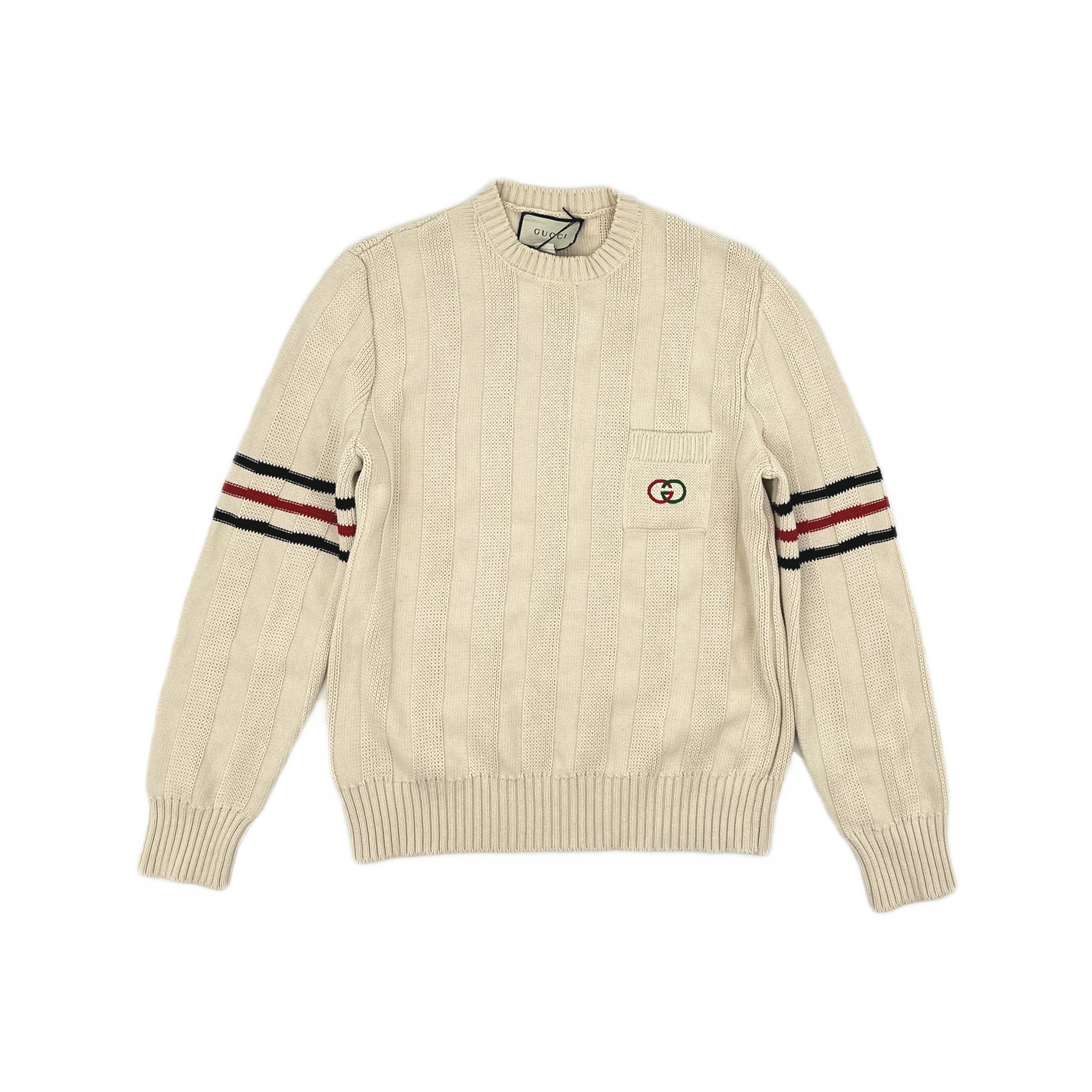 Gucci Gucci Interlocking G Ribbed Pocket Sweater S Size US S / EU 44-46 / 1 - 2 Thumbnail