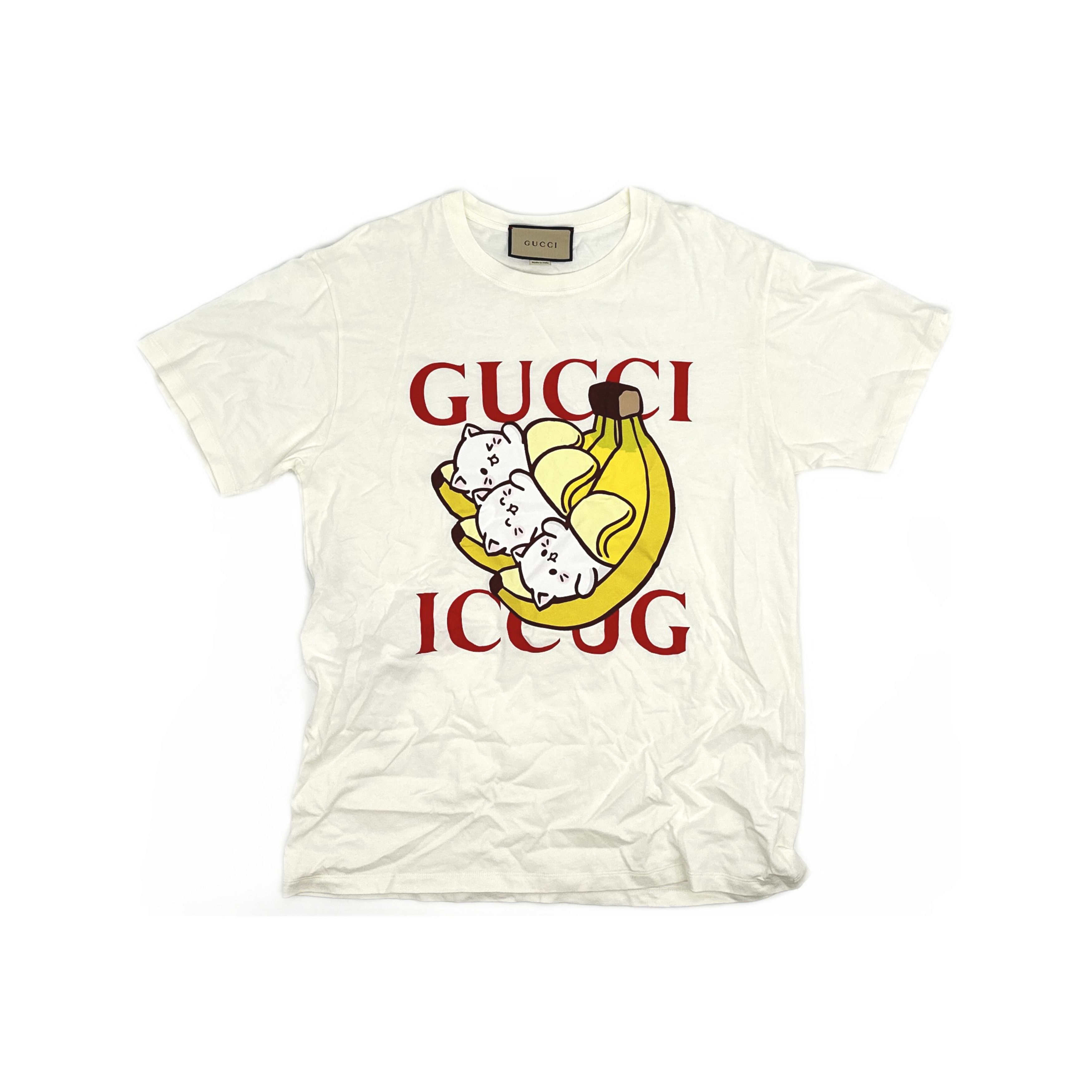 Gucci Gucci x Bananya Logo Graphic Print T-Shirt Size S Size S / US 4 / IT 40 - 2 Thumbnail