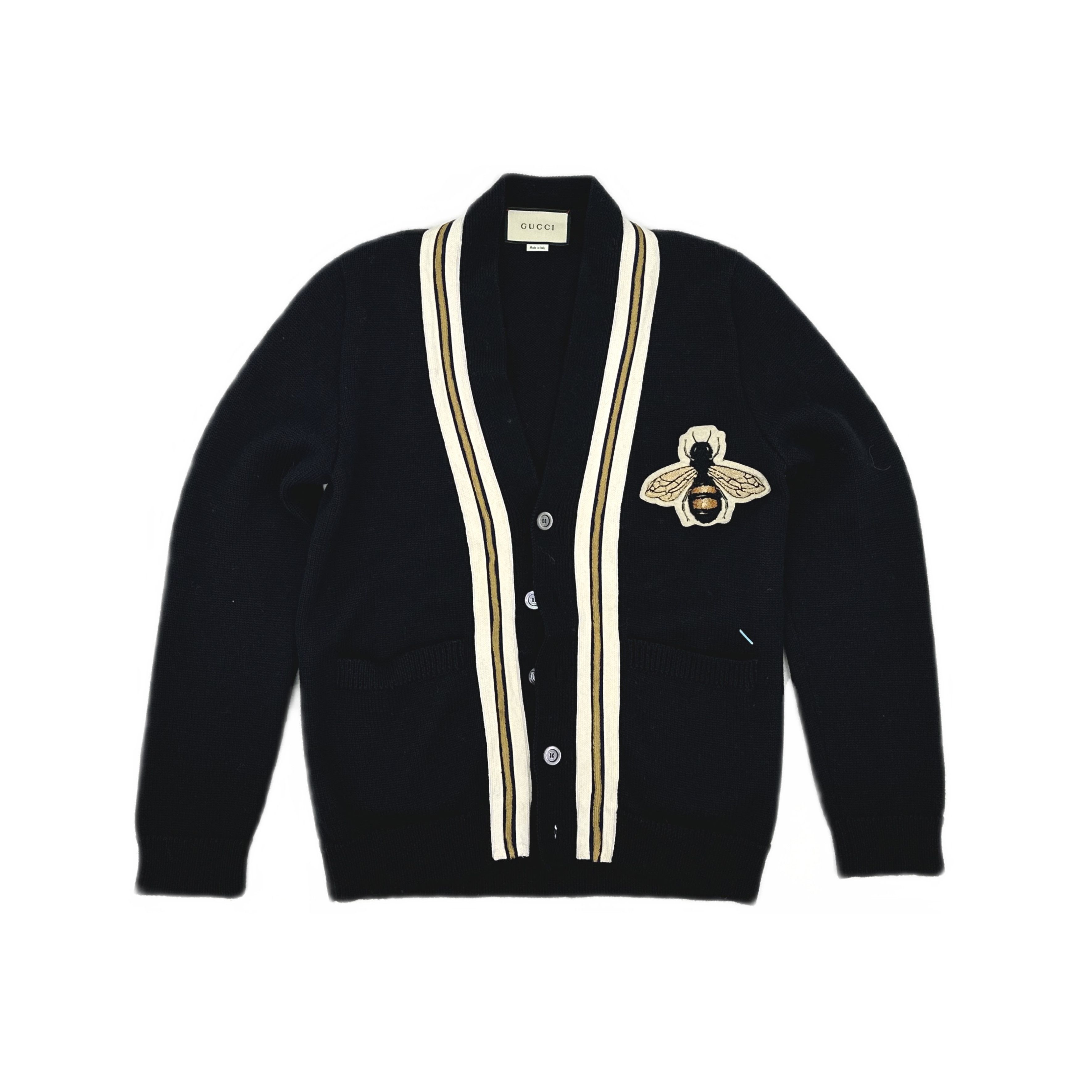 Gucci Gucci Bee Applique Wool Cardigan Size S Size US S / EU 44-46 / 1 - 2 Thumbnail