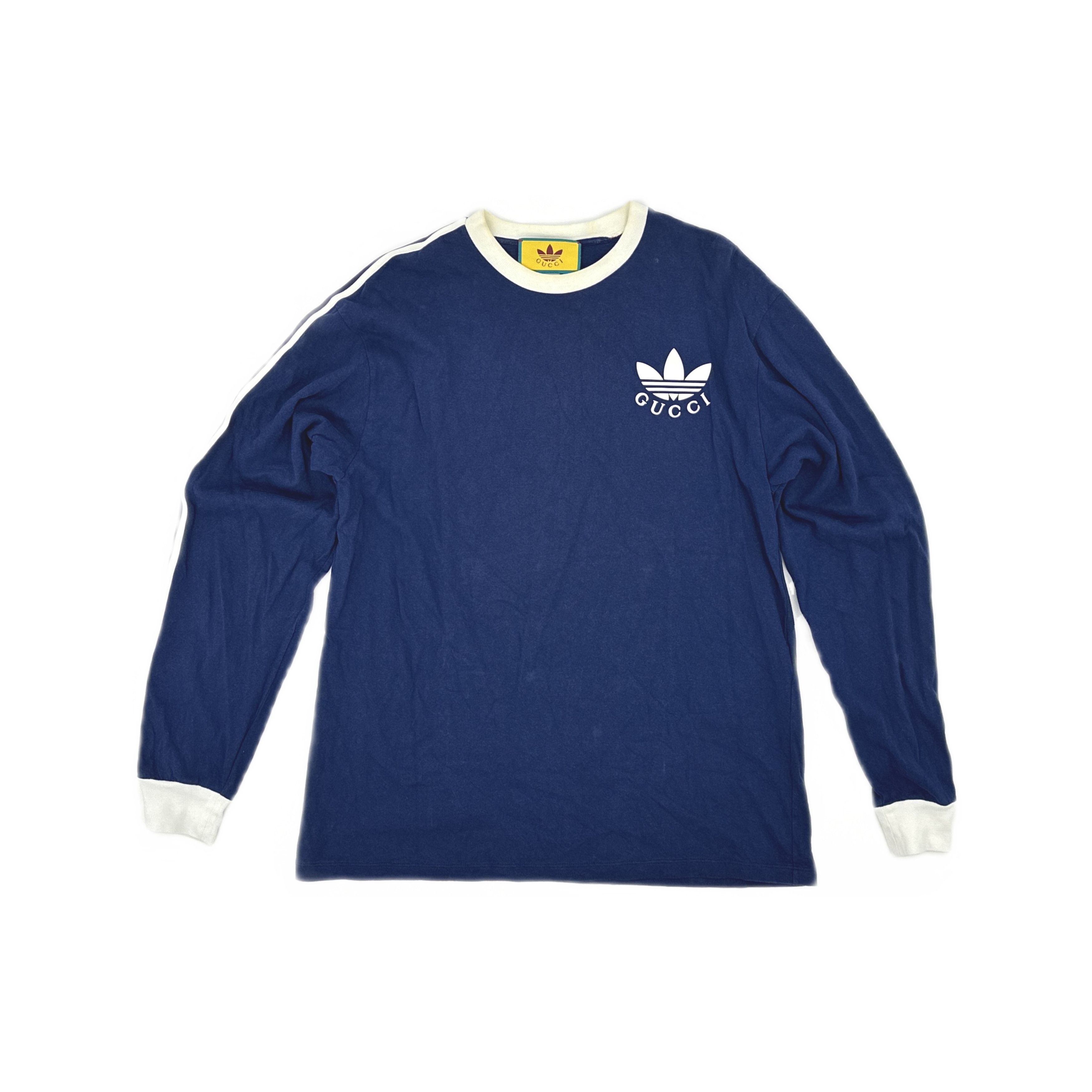 Gucci Gucci x Adidas Originals Logo Long Sleeve T-Shirt XL Size US XL / EU 56 / 4 - 2 Thumbnail
