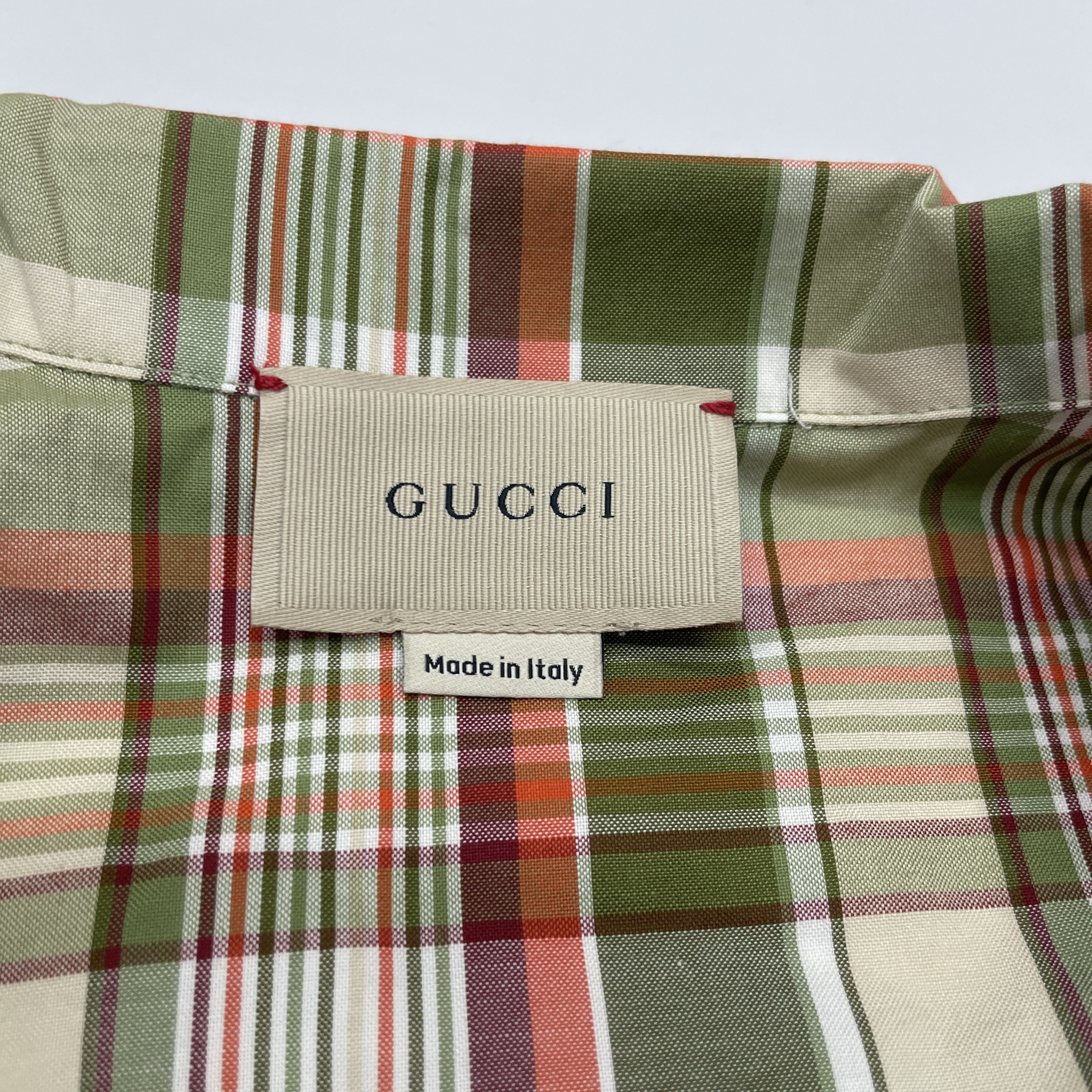 Gucci Gucci SS22 Plaid Double G Cotton Jacket 10 Size US XXS / EU 40 - 4 Thumbnail