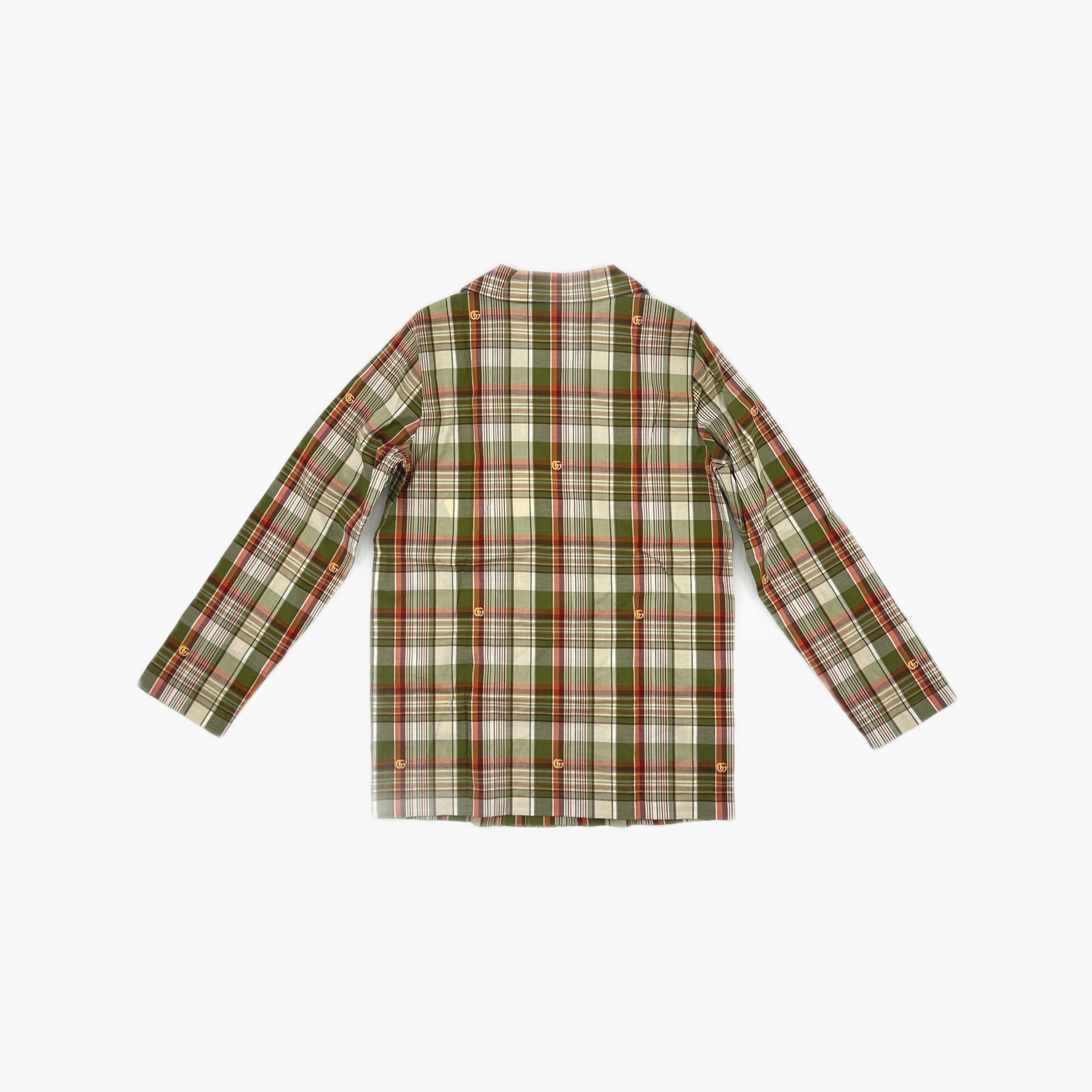 Gucci Gucci SS22 Plaid Double G Cotton Jacket 10 Size US XXS / EU 40 - 3 Thumbnail