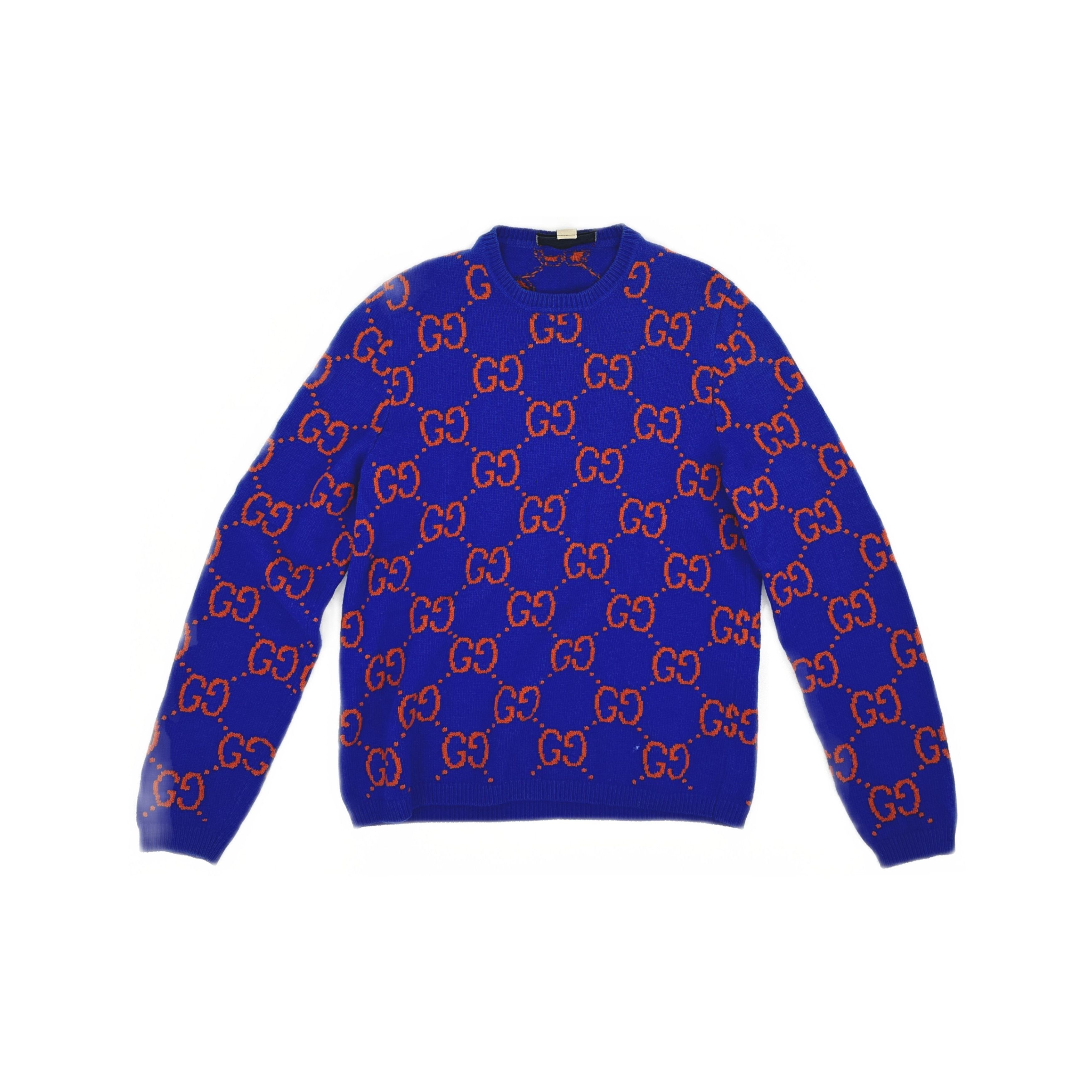 Gucci Gucci GG Knit Wool Crewneck Sweater Size M Size US M / EU 48-50 / 2 - 2 Thumbnail