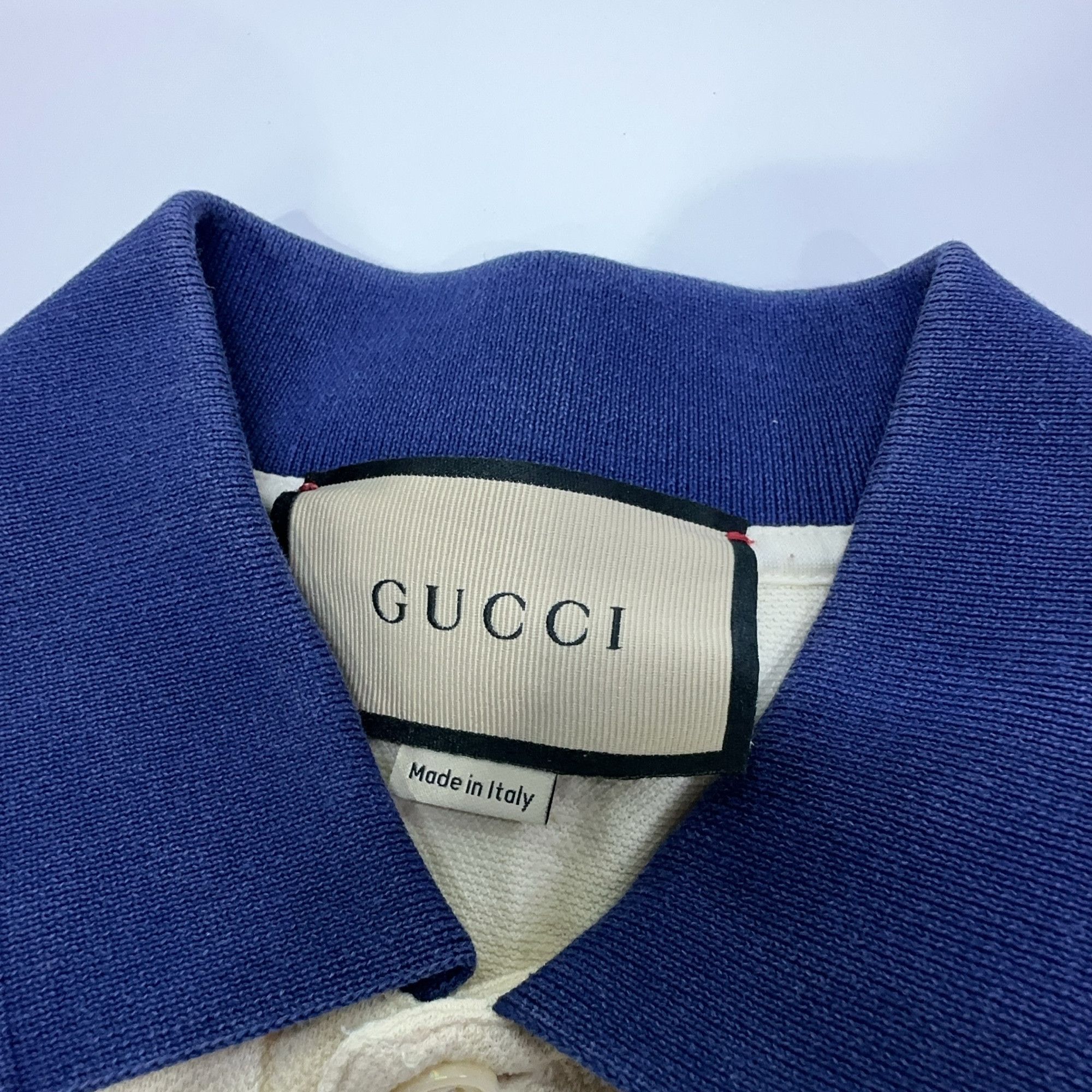 Gucci Gucci Logo Stripe Polo Shirt Size L Size US L / EU 52-54 / 3 - 8 Thumbnail