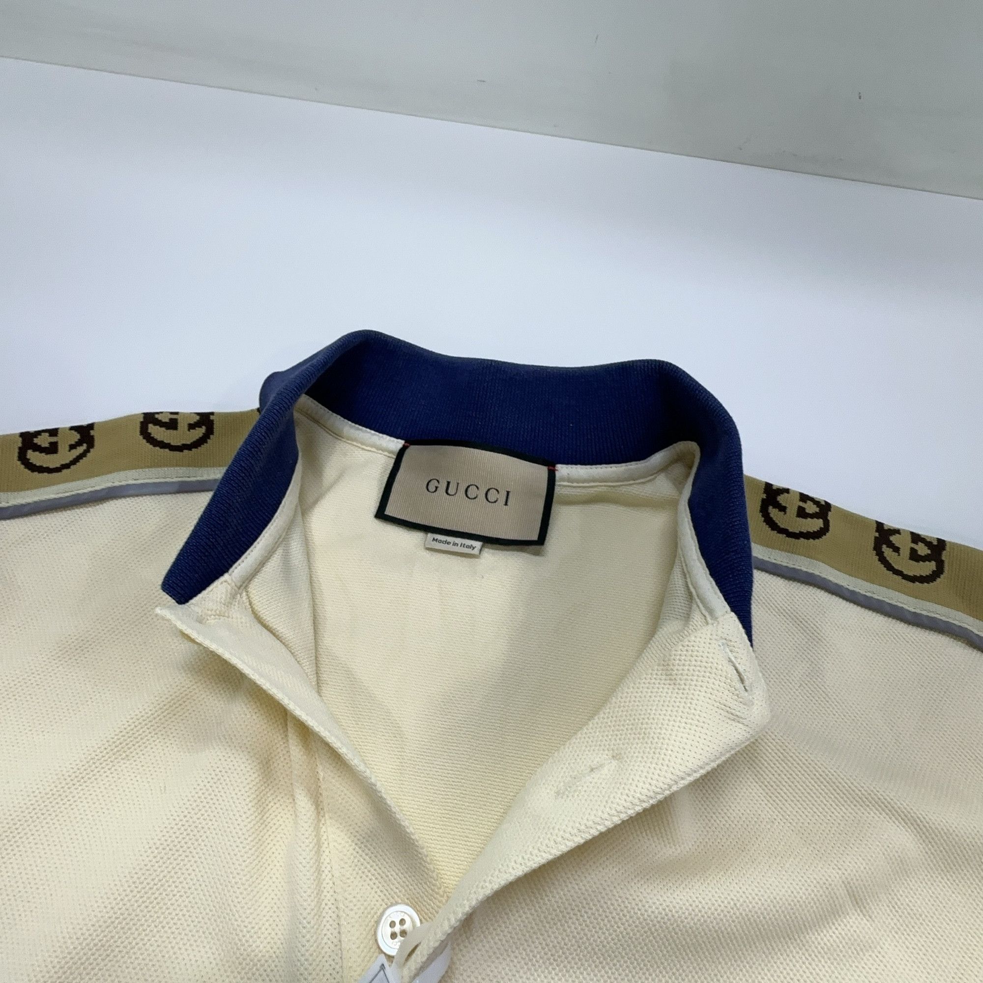 Gucci Gucci Logo Stripe Polo Shirt Size L Size US L / EU 52-54 / 3 - 13 Thumbnail
