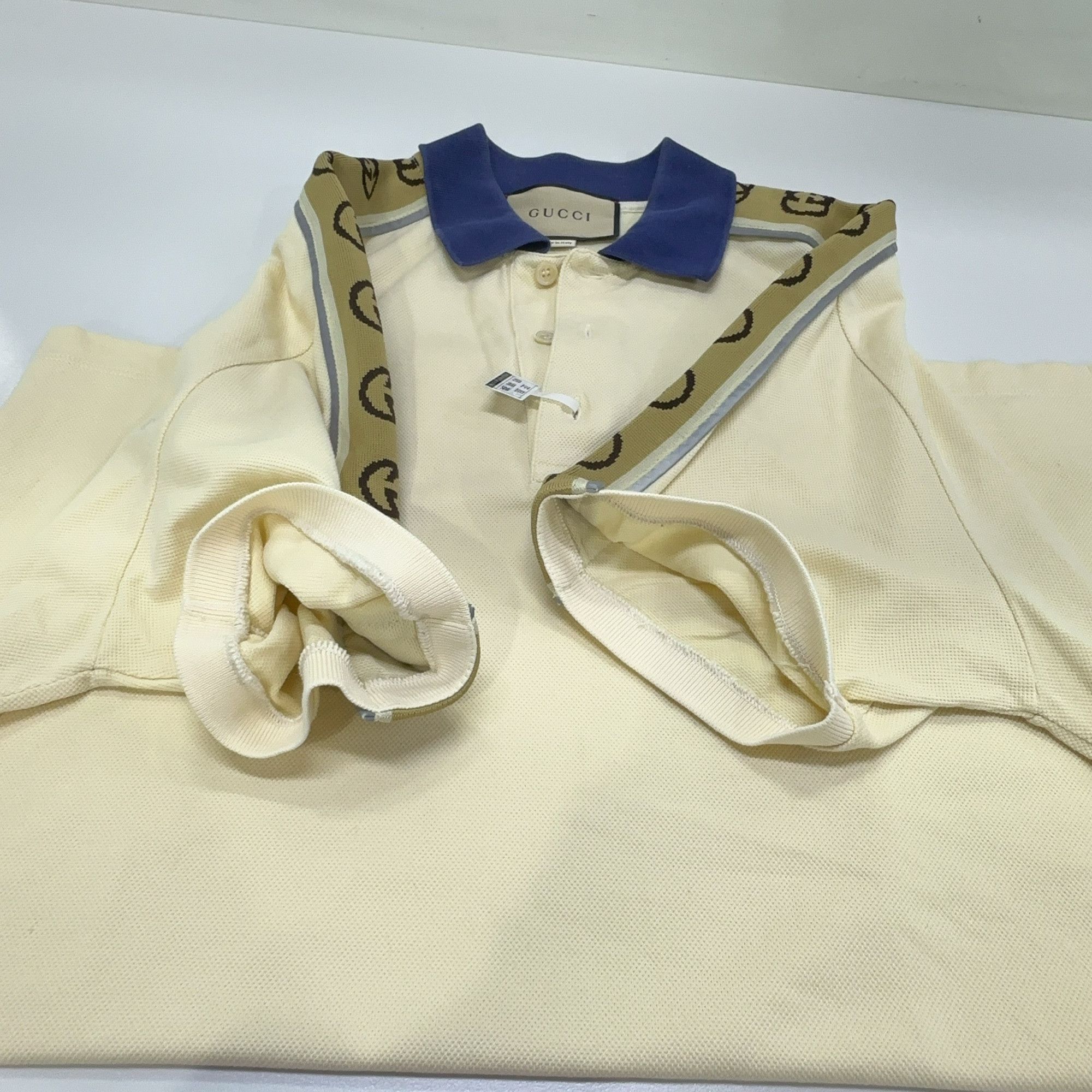 Gucci Gucci Logo Stripe Polo Shirt Size L Size US L / EU 52-54 / 3 - 16 Thumbnail