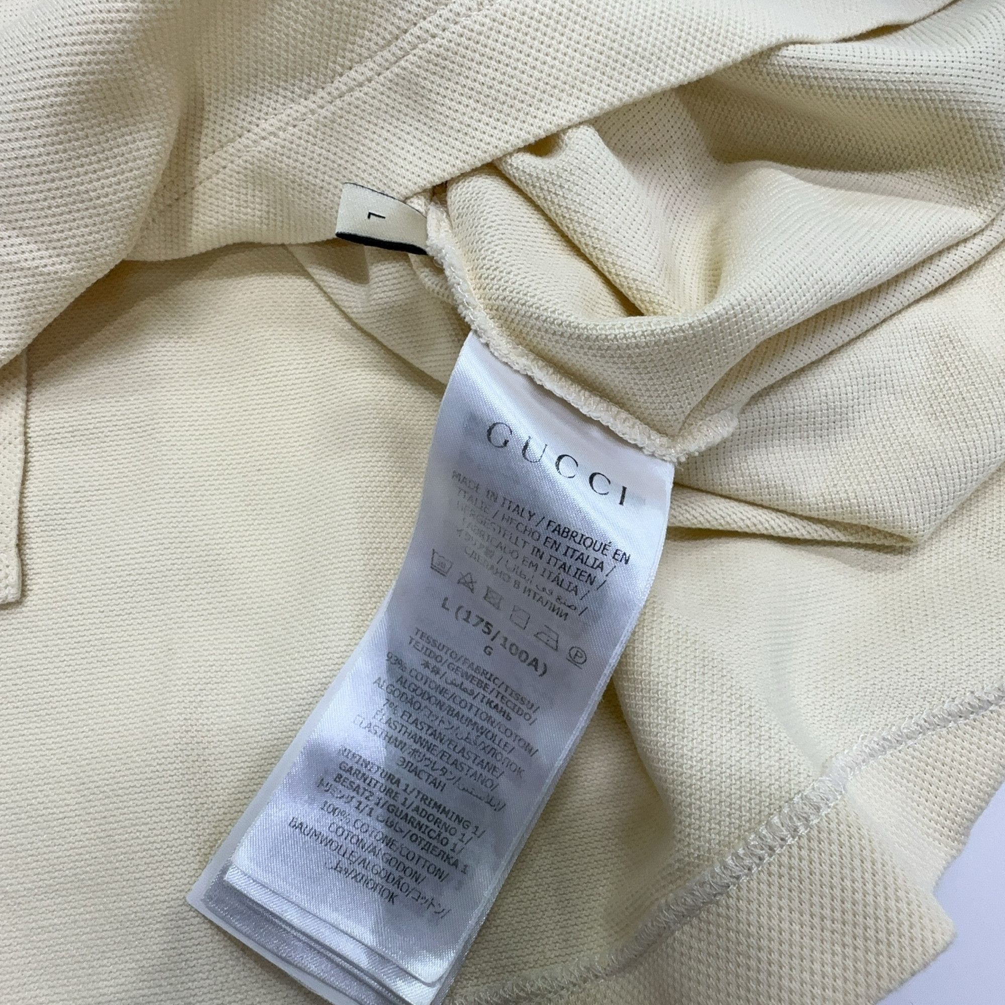 Gucci Gucci Logo Stripe Polo Shirt Size L Size US L / EU 52-54 / 3 - 7 Thumbnail