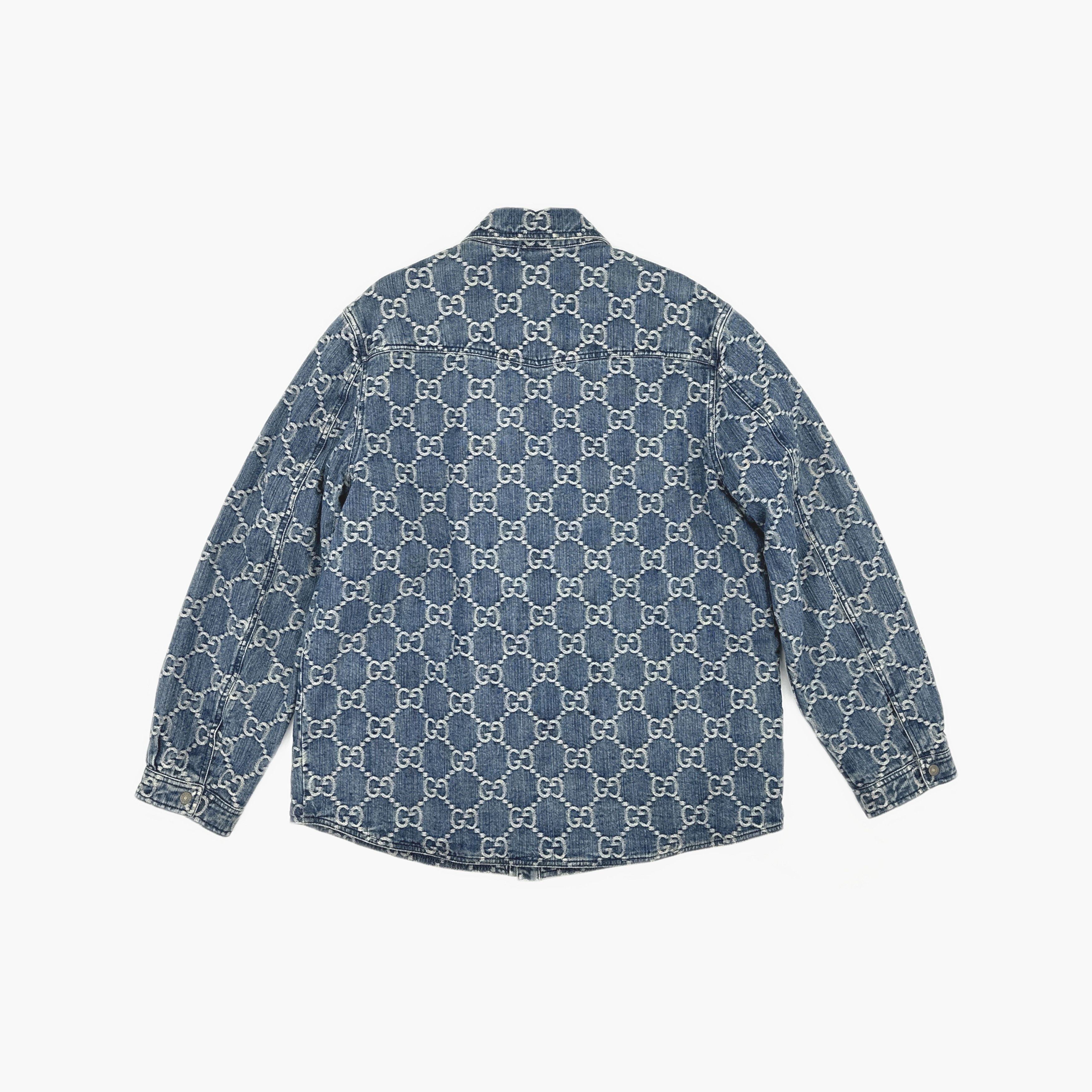 Gucci Gucci Logo Print Denim Jacket 48 Size US M / EU 48-50 / 2 - 3 Thumbnail