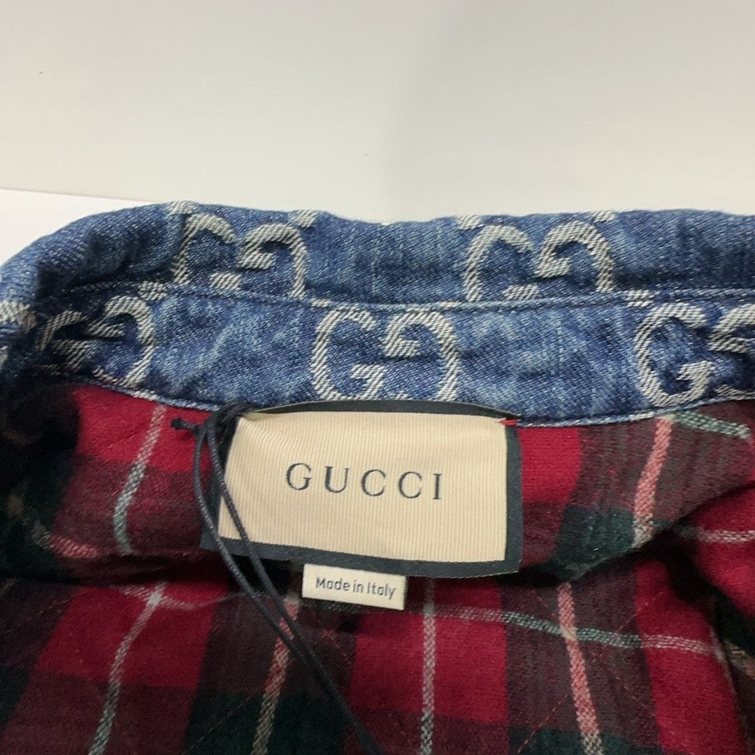 Gucci Gucci Logo Print Denim Jacket 48 Size US M / EU 48-50 / 2 - 4 Thumbnail