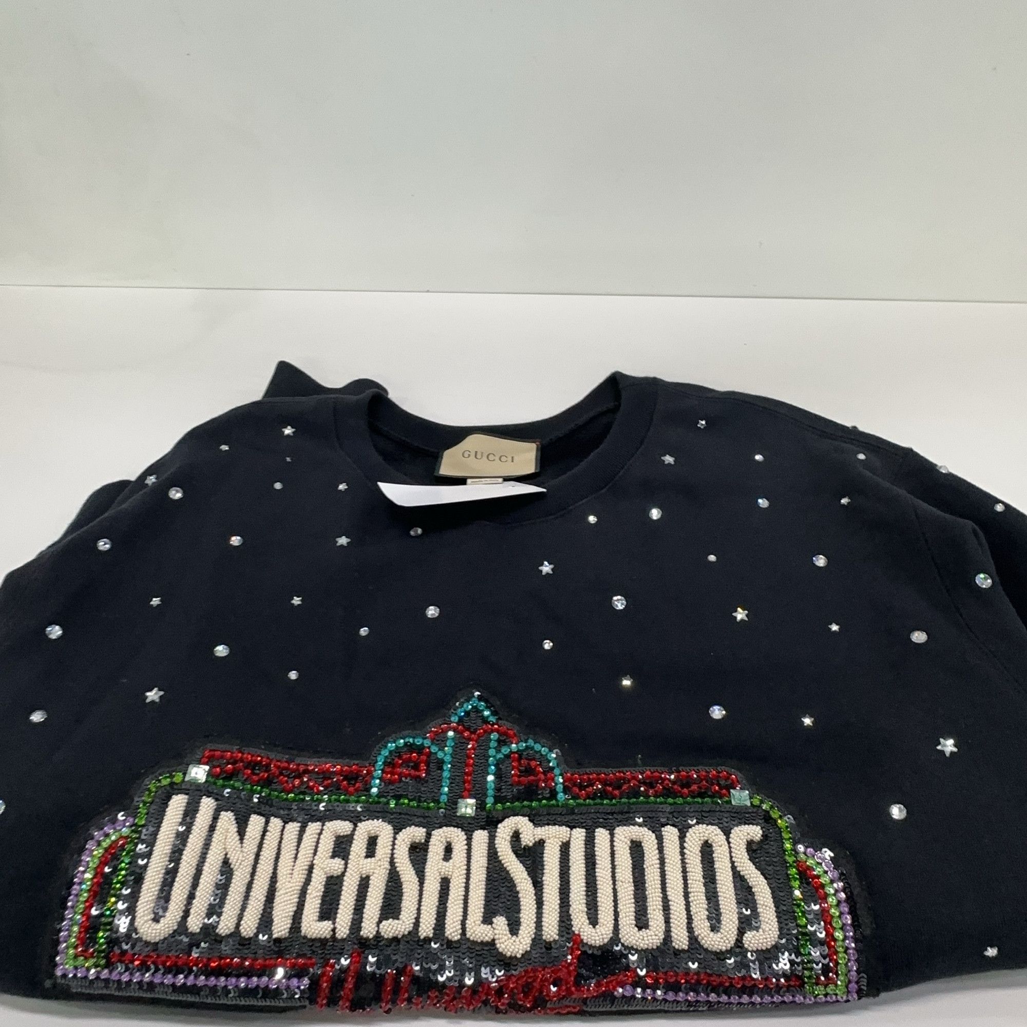 Gucci Gucci x Universal Studios Crystal Logo Sweatshirt Size S Size US S / EU 44-46 / 1 - 9 Thumbnail