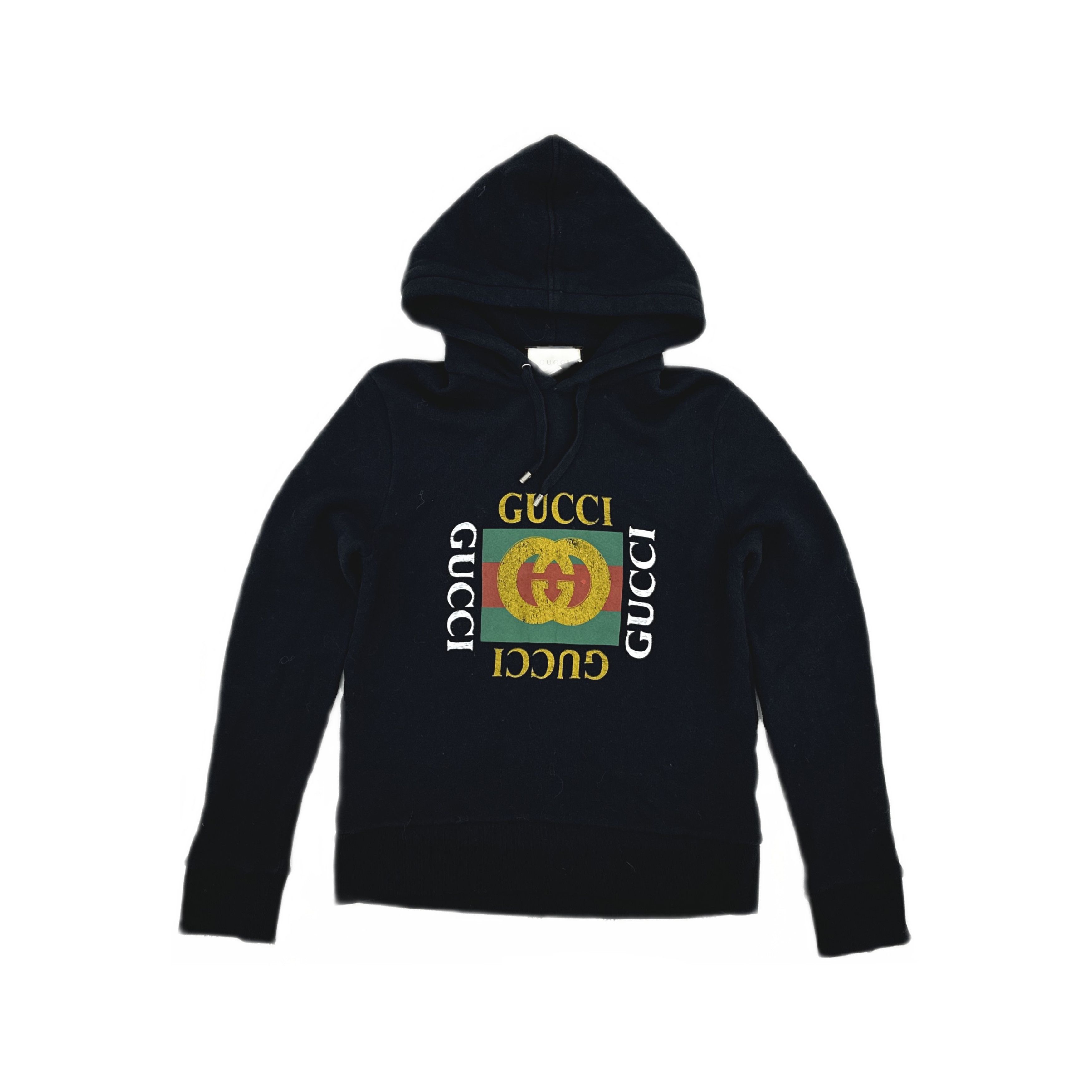Gucci Gucci Vintage Logo Print Hoodie XS Size US XS / EU 42 / 0 - 2 Thumbnail