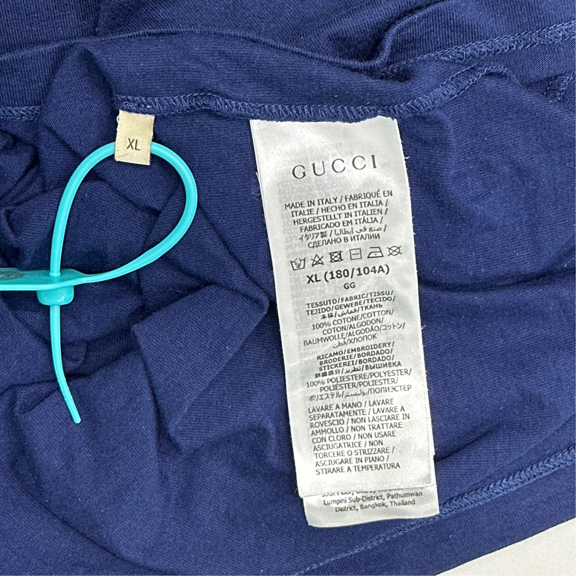 Gucci Gucci Embroidered Interlocking G T-Shirt XL Size US XL / EU 56 / 4 - 4 Thumbnail