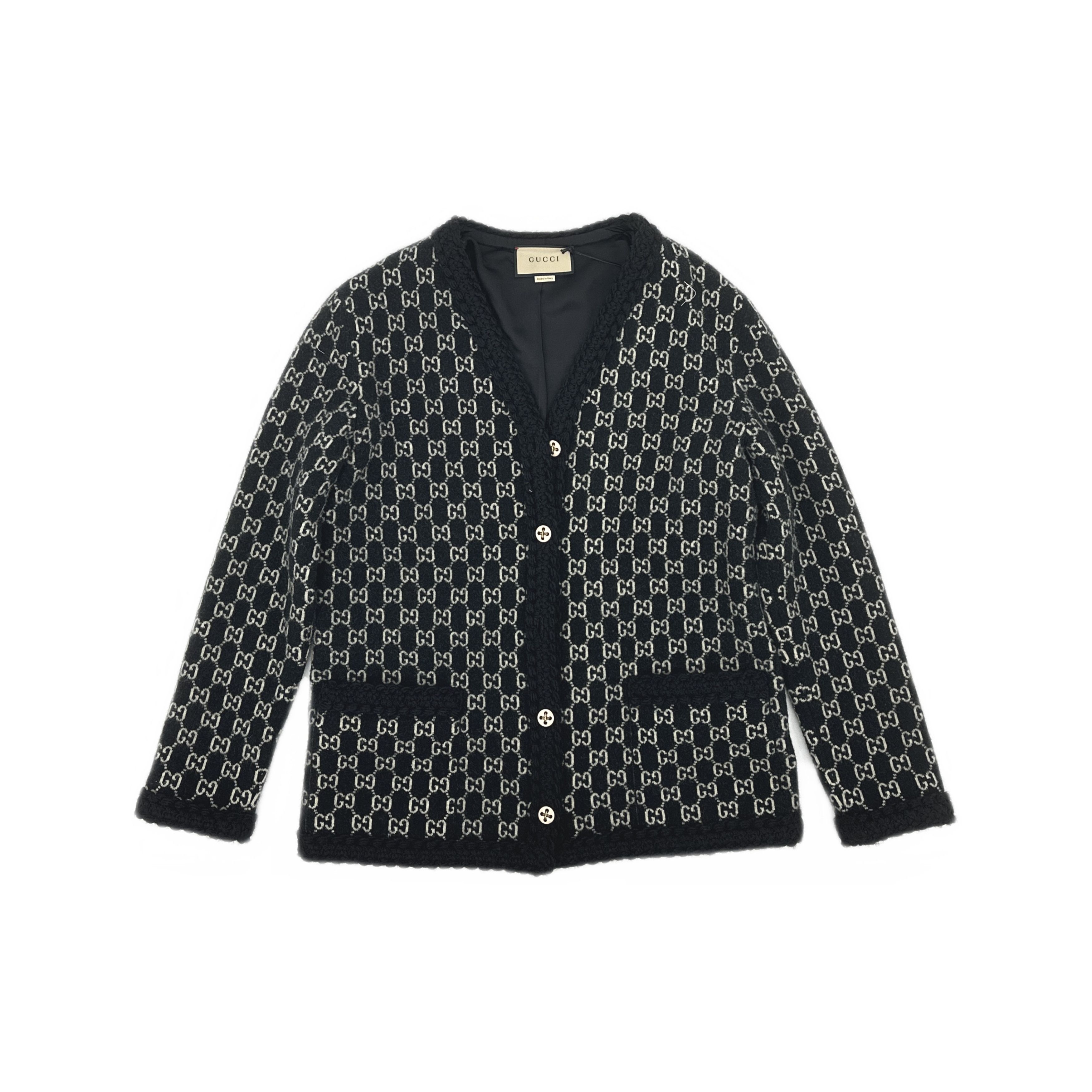 Gucci Gucci GG Monogram Wool Cardigan M Size M / US 6-8 / IT 42-44 - 2 Thumbnail